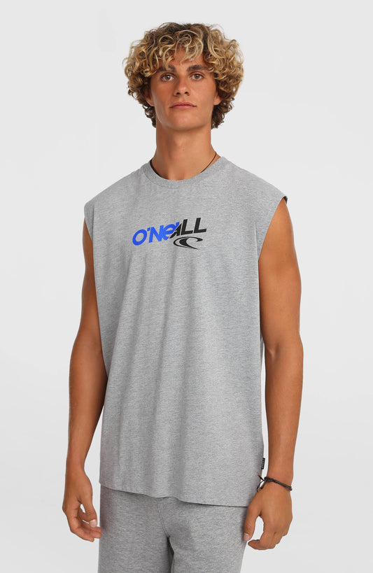 Essentials 90s Graphic Tank Top Men - Silver Melee