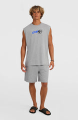 Essentials 90s Graphic Tank Top Men - Silver Melee