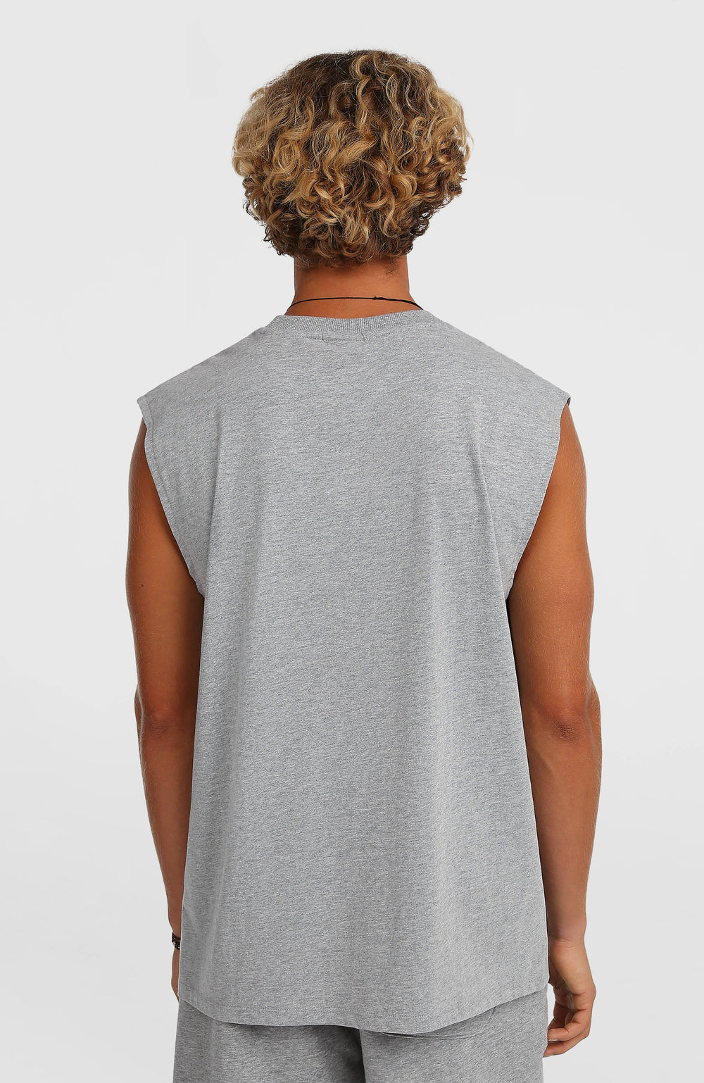 Essentials 90s Graphic Tank Top Men - Silver Melee