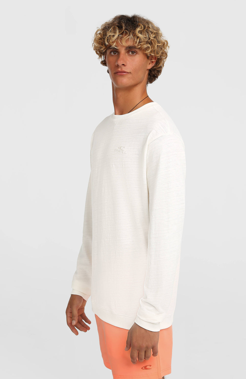 O'Neill Slub Long-Sleeve T-Shirt Men - Snow White
