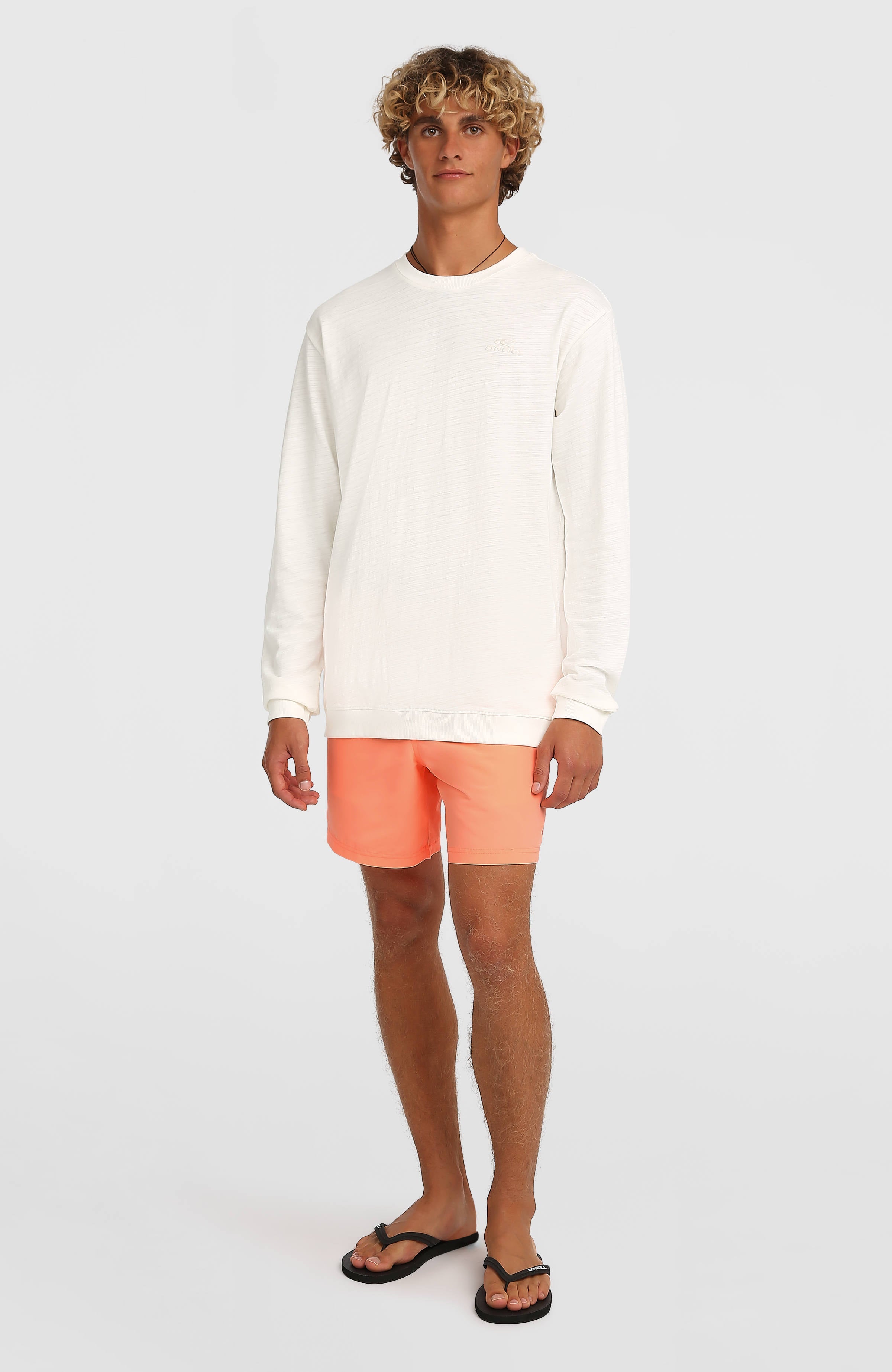O'Neill Slub Long-Sleeve T-Shirt Men - Snow White