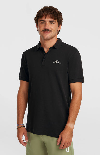 Slub Polo Men - Black Out