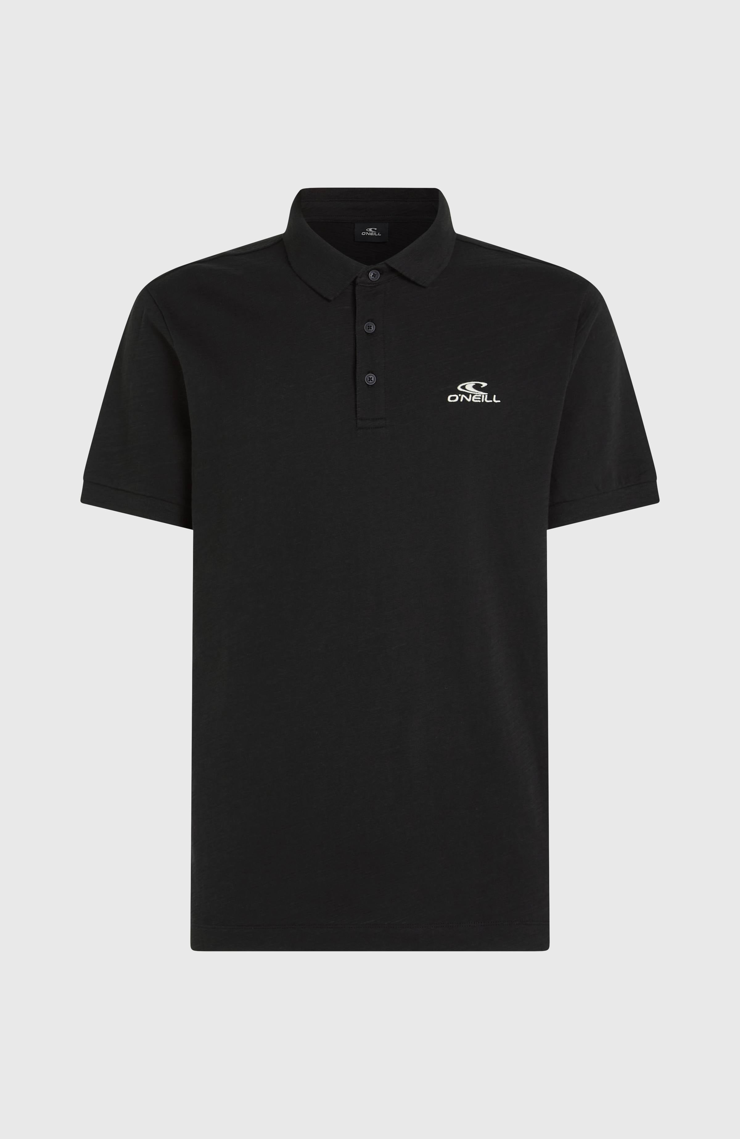 Slub Polo Men - Black Out