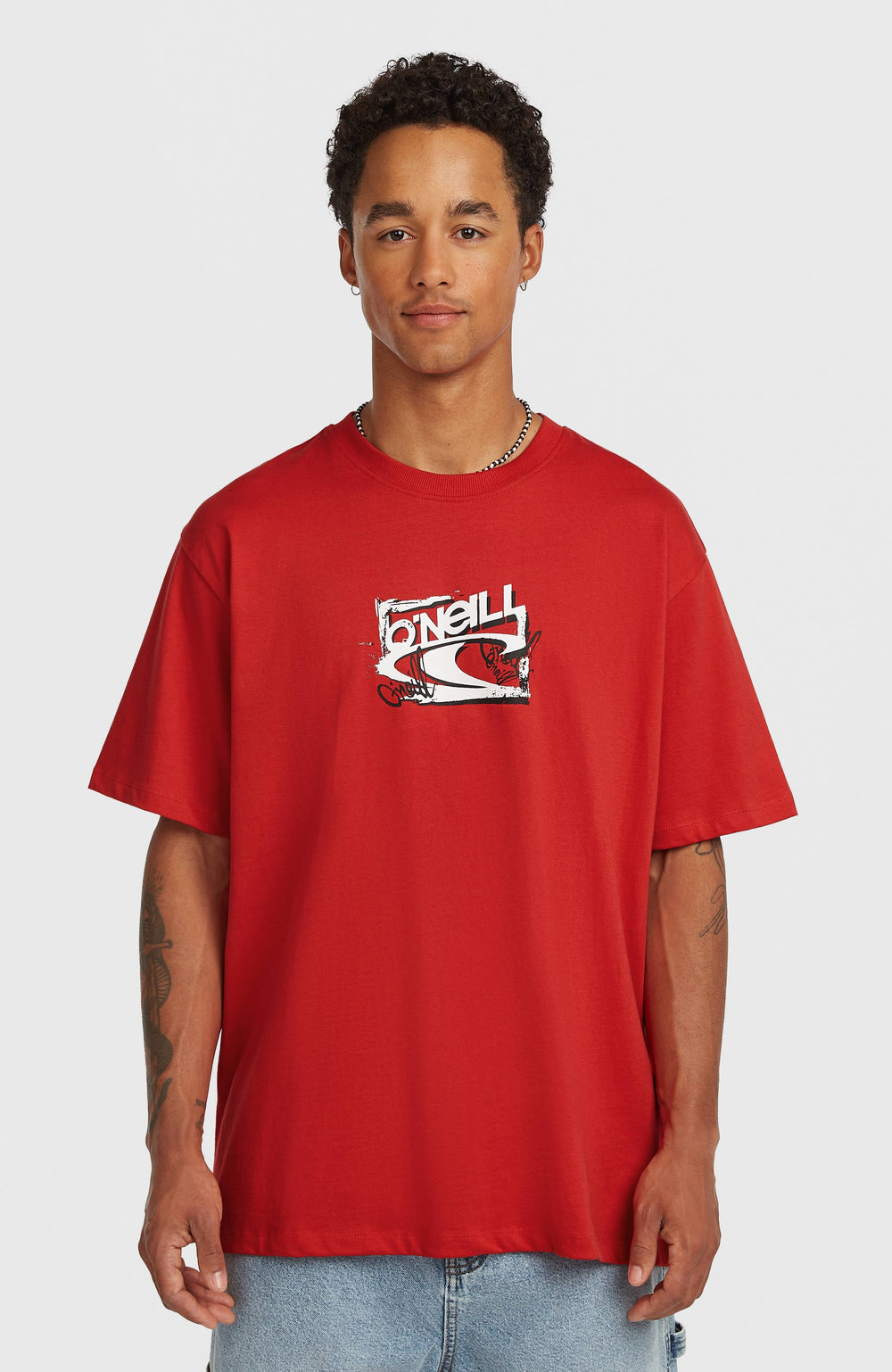 Essentials 90s Logo T-Shirt Men - High Risk Red