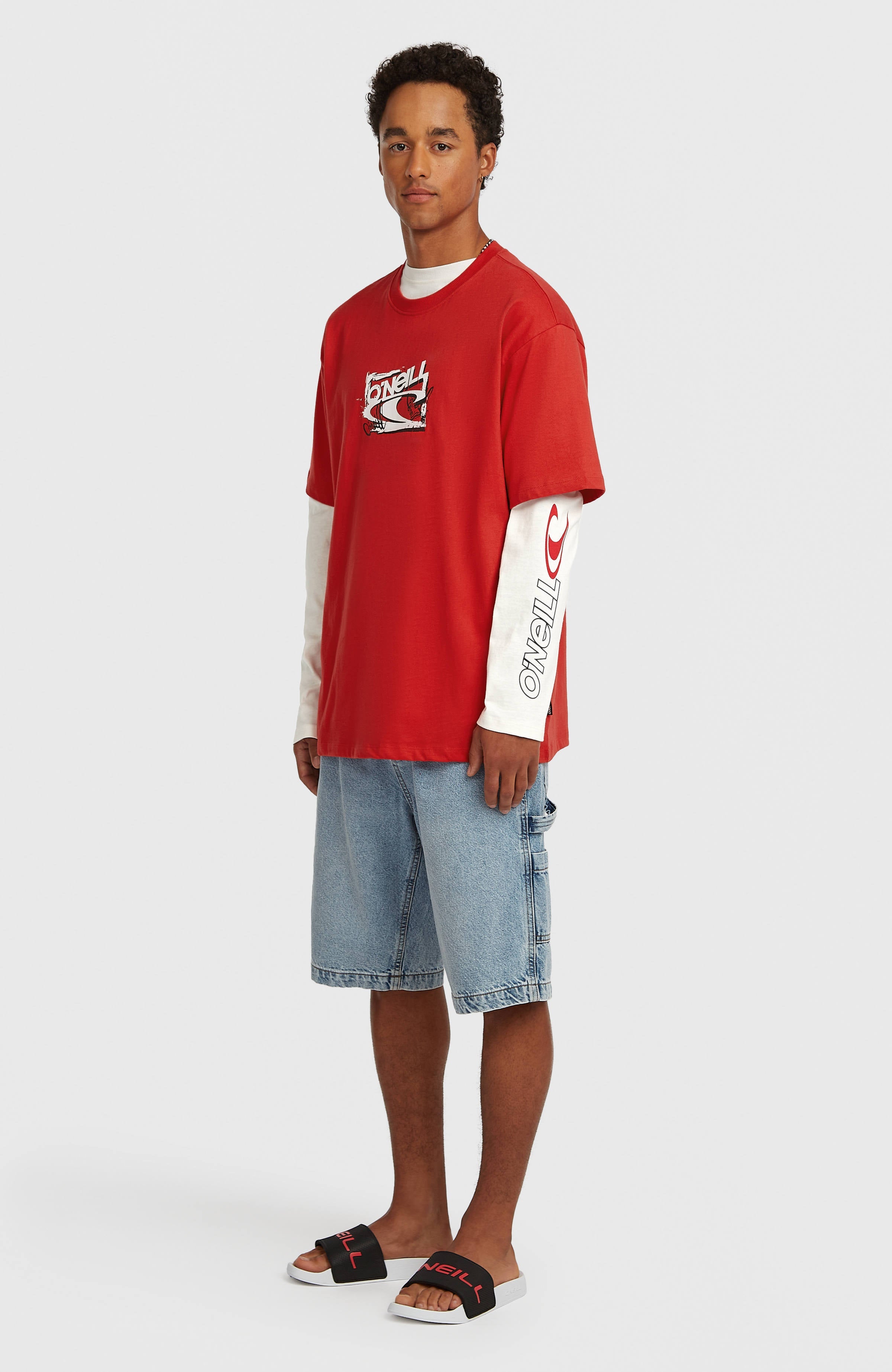 Essentials 90s Logo T-Shirt Men - High Risk Red