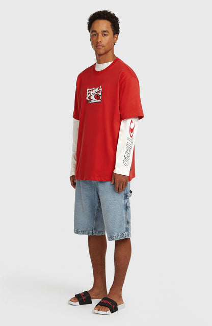 Essentials 90s Logo T-Shirt Men - High Risk Red