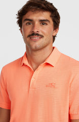 Slub Polo Men - Funky Peach
