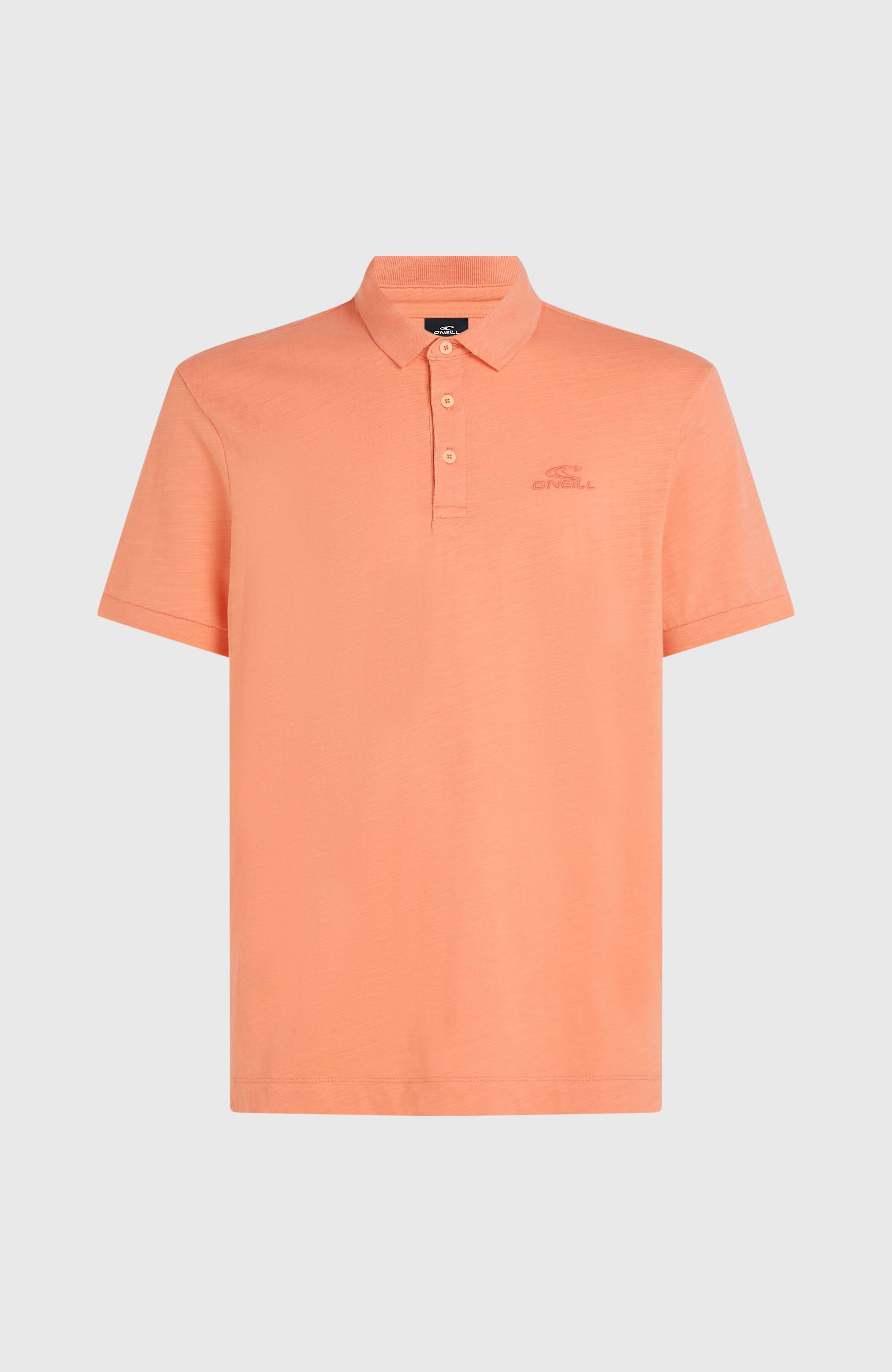 Slub Polo Men - Funky Peach