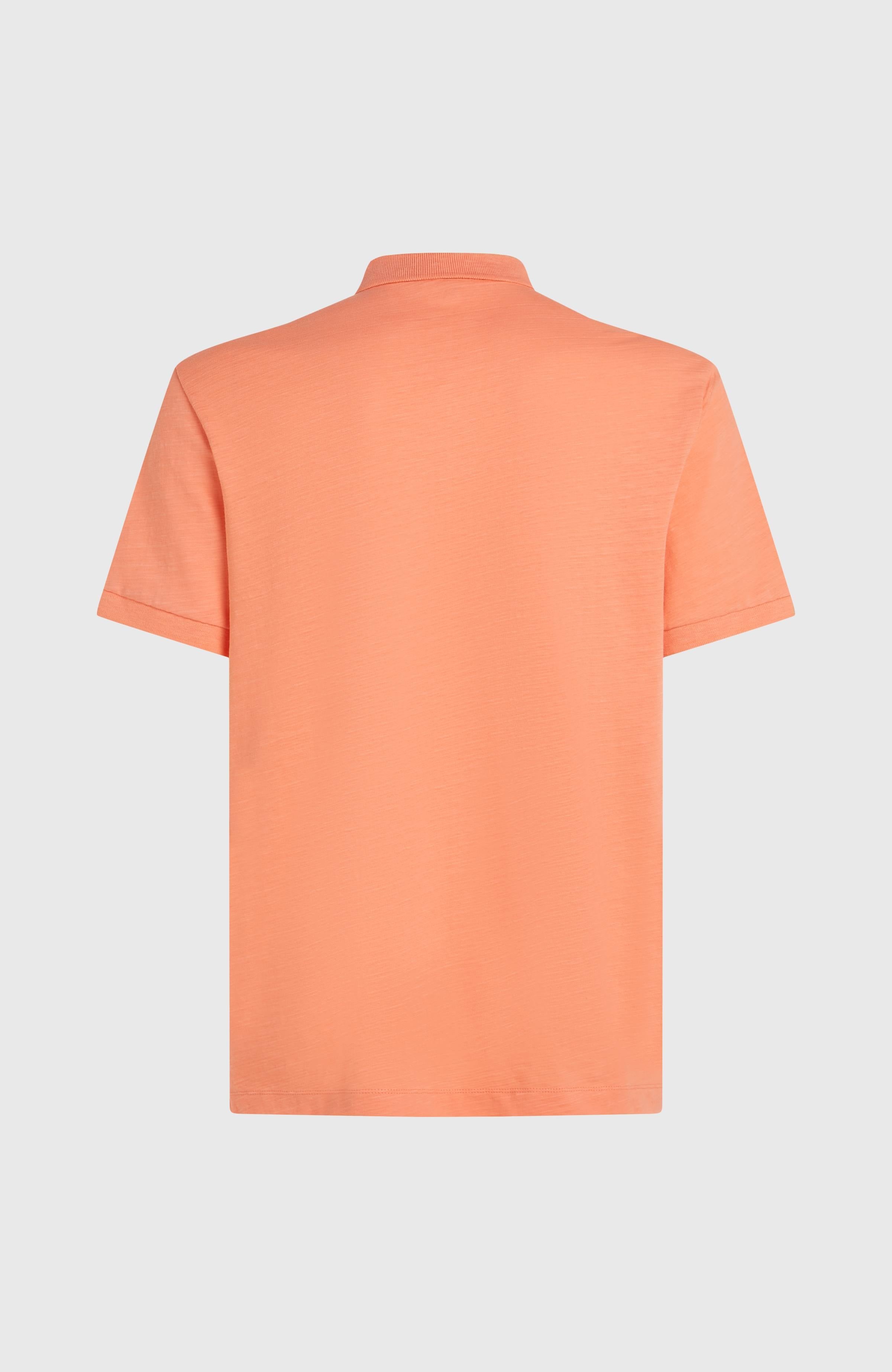 Slub Polo Men - Funky Peach
