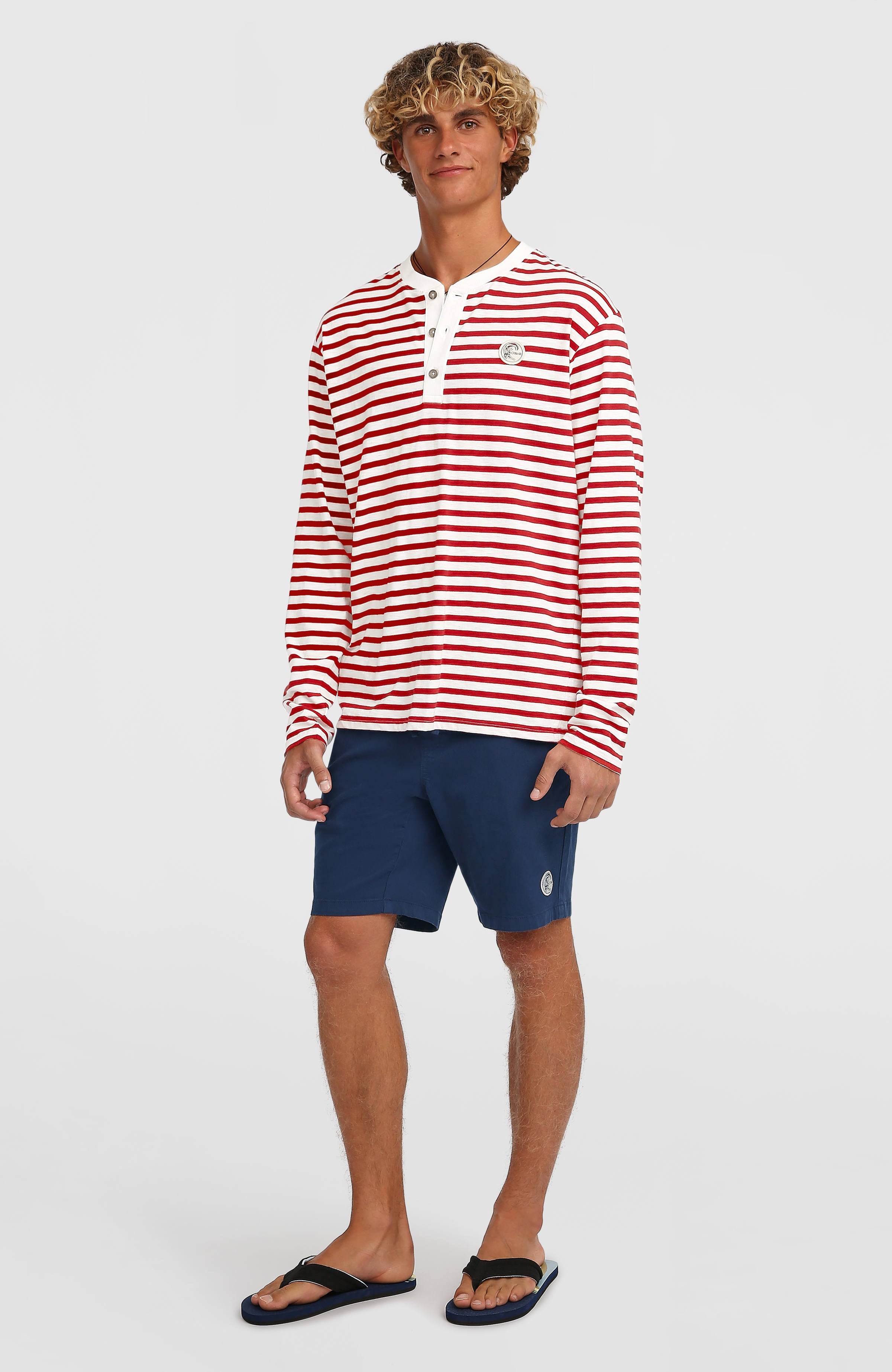 O'Riginals Long-Sleeve T-Shirt Men - White/Red Originals Stripe