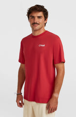 Polygiene Cotton Graphic T-Shirt Men - Midnight Poppy