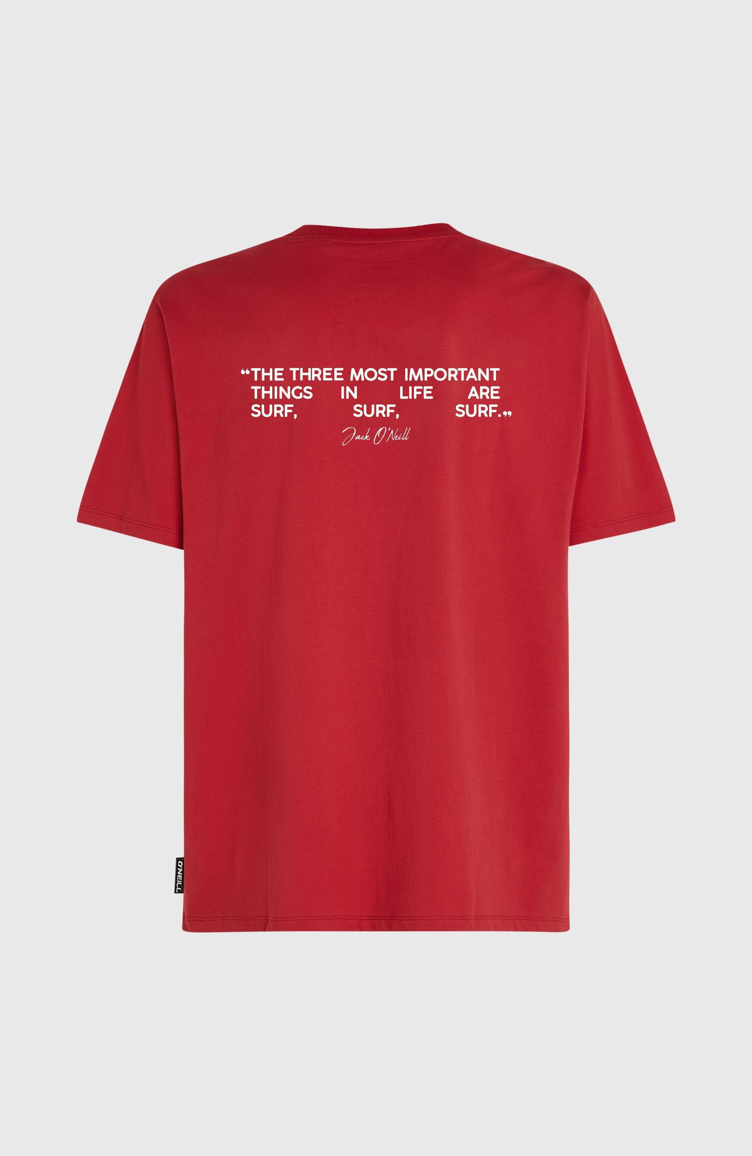 Polygiene Cotton Graphic T-Shirt Men - Midnight Poppy