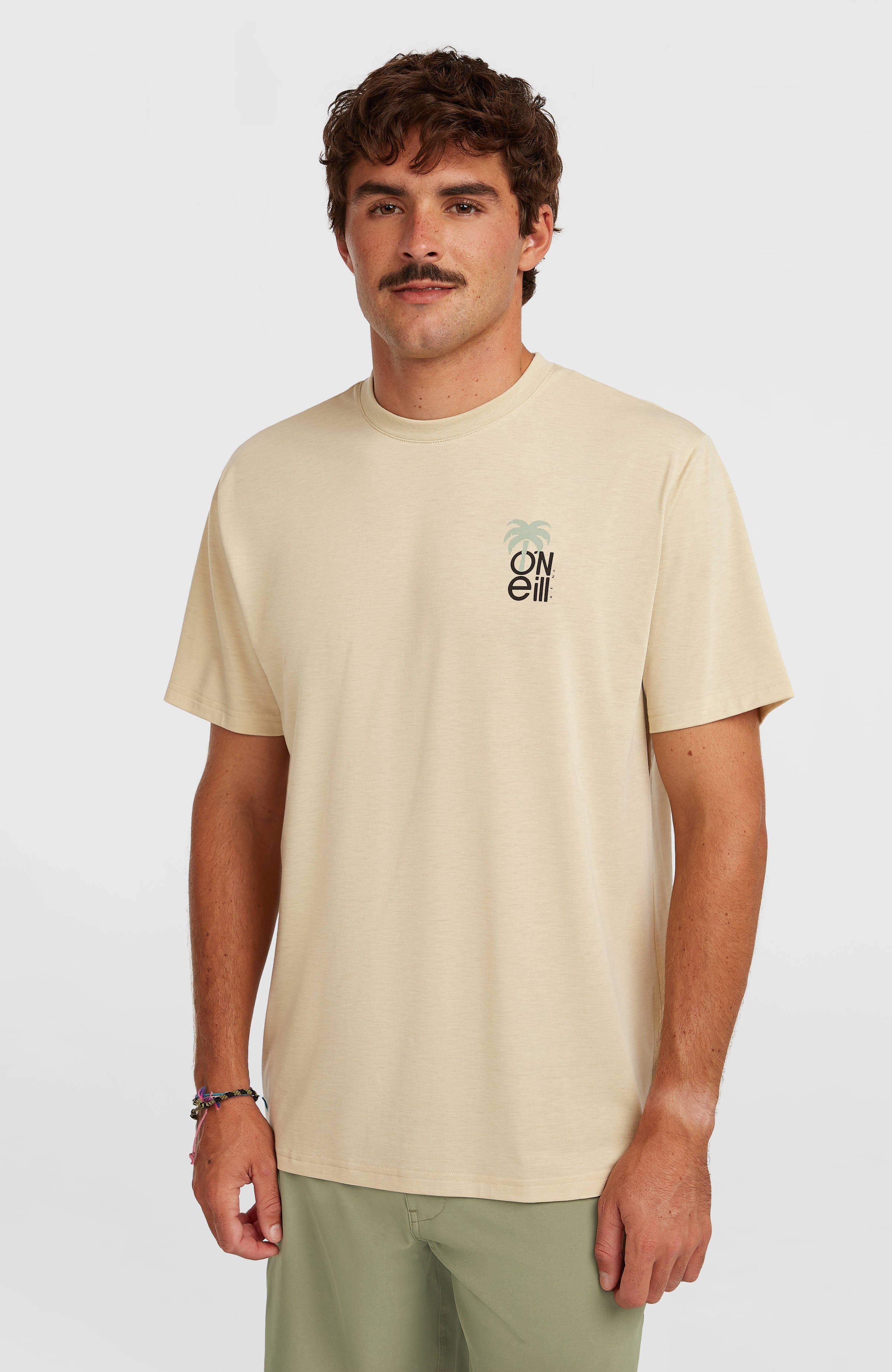 O'Neill Hybrid Polygiene Graphic T-Shirt Men - Cocoa Sand