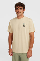 O'Neill Hybrid Polygiene Graphic T-Shirt Men - Cocoa Sand