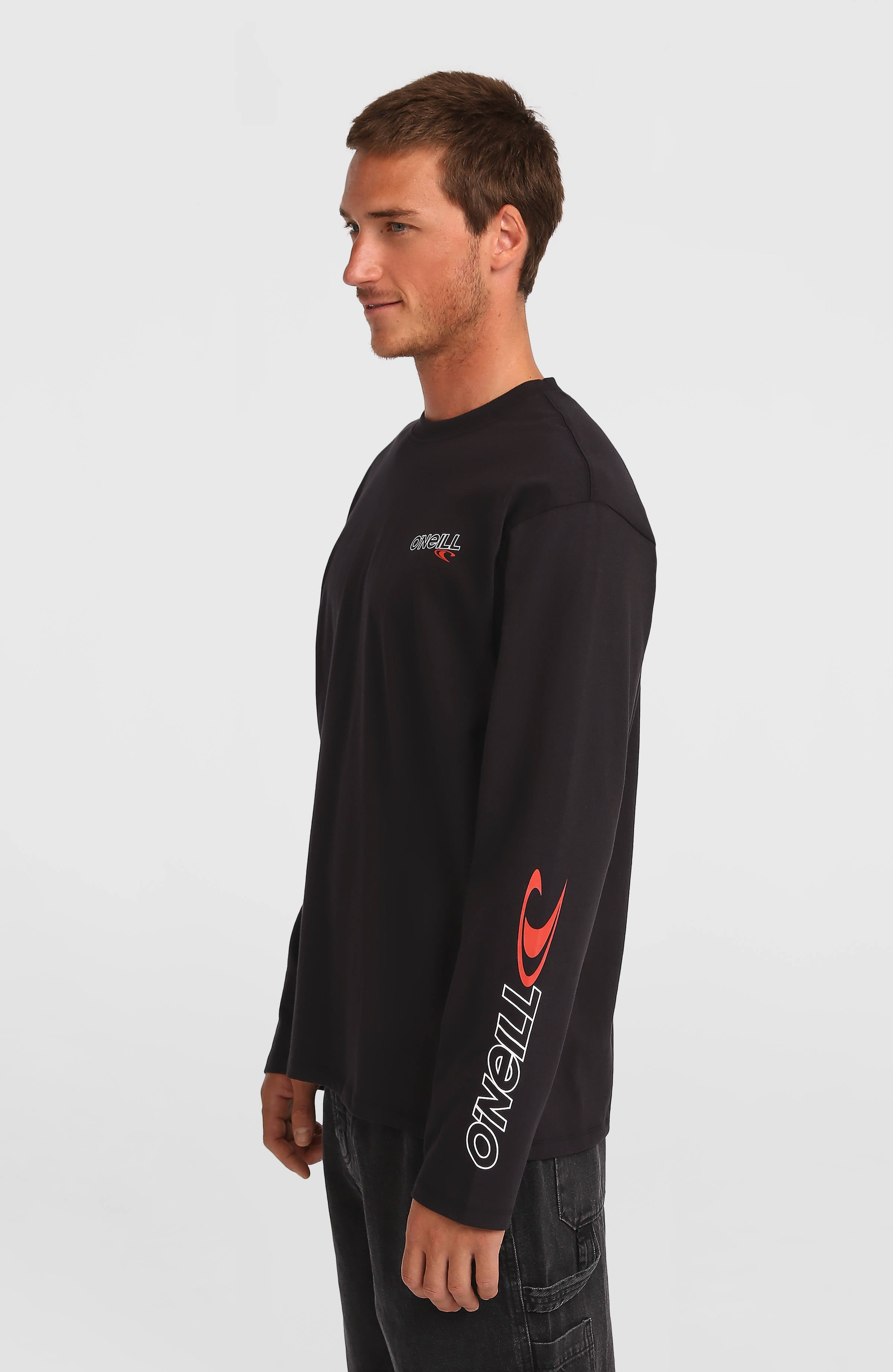 Essentials 90s Logo Long-Sleeve T-Shirt Men - Black Out