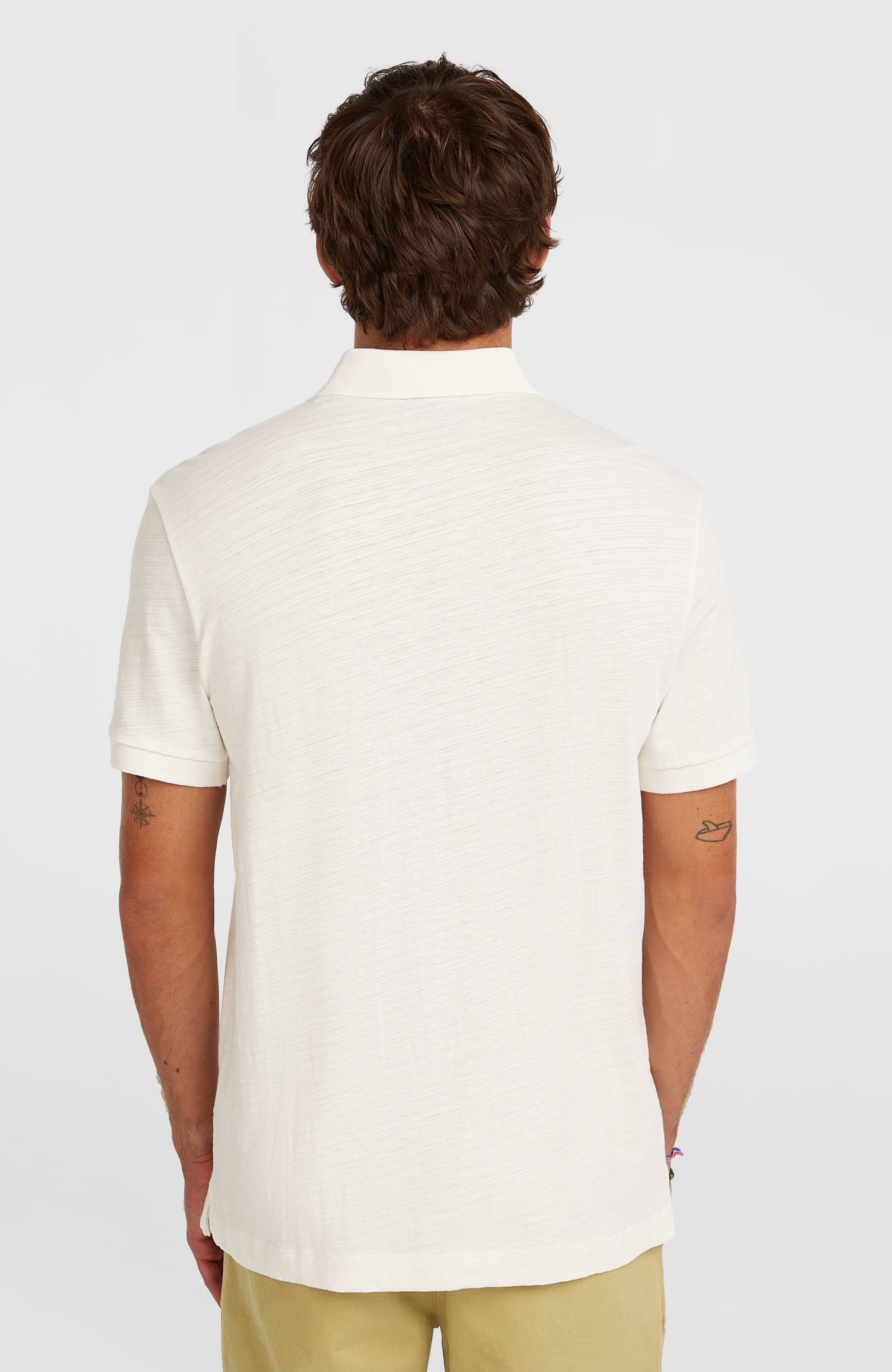 Slub Polo Men - Snow White
