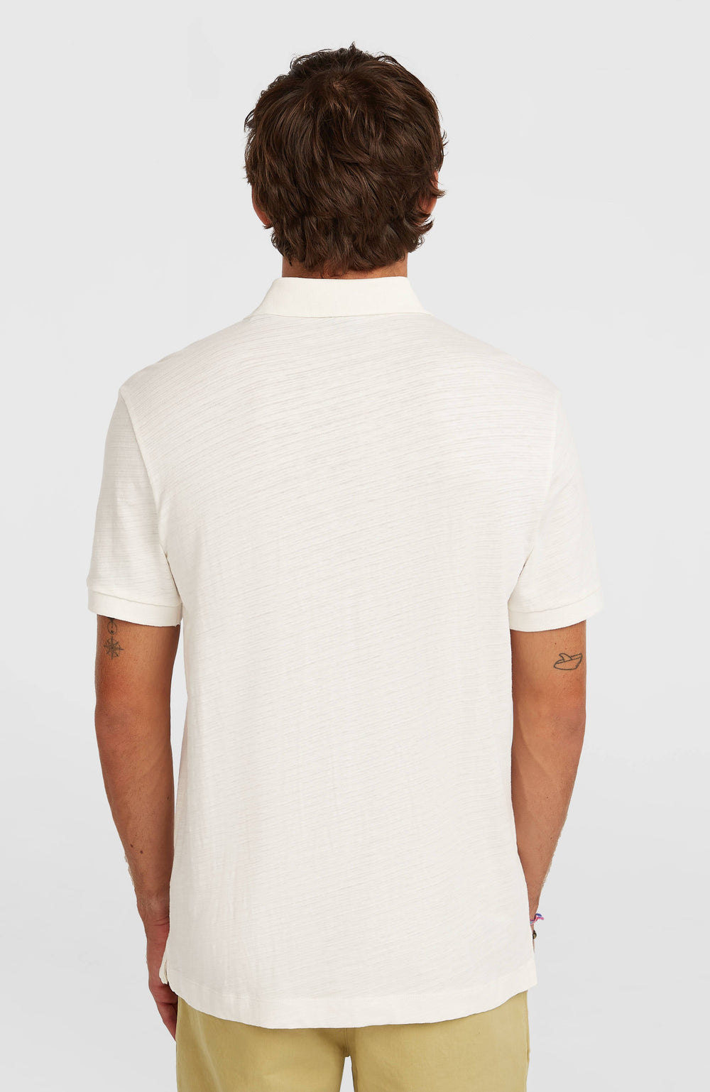 Slub Polo Men - Snow White