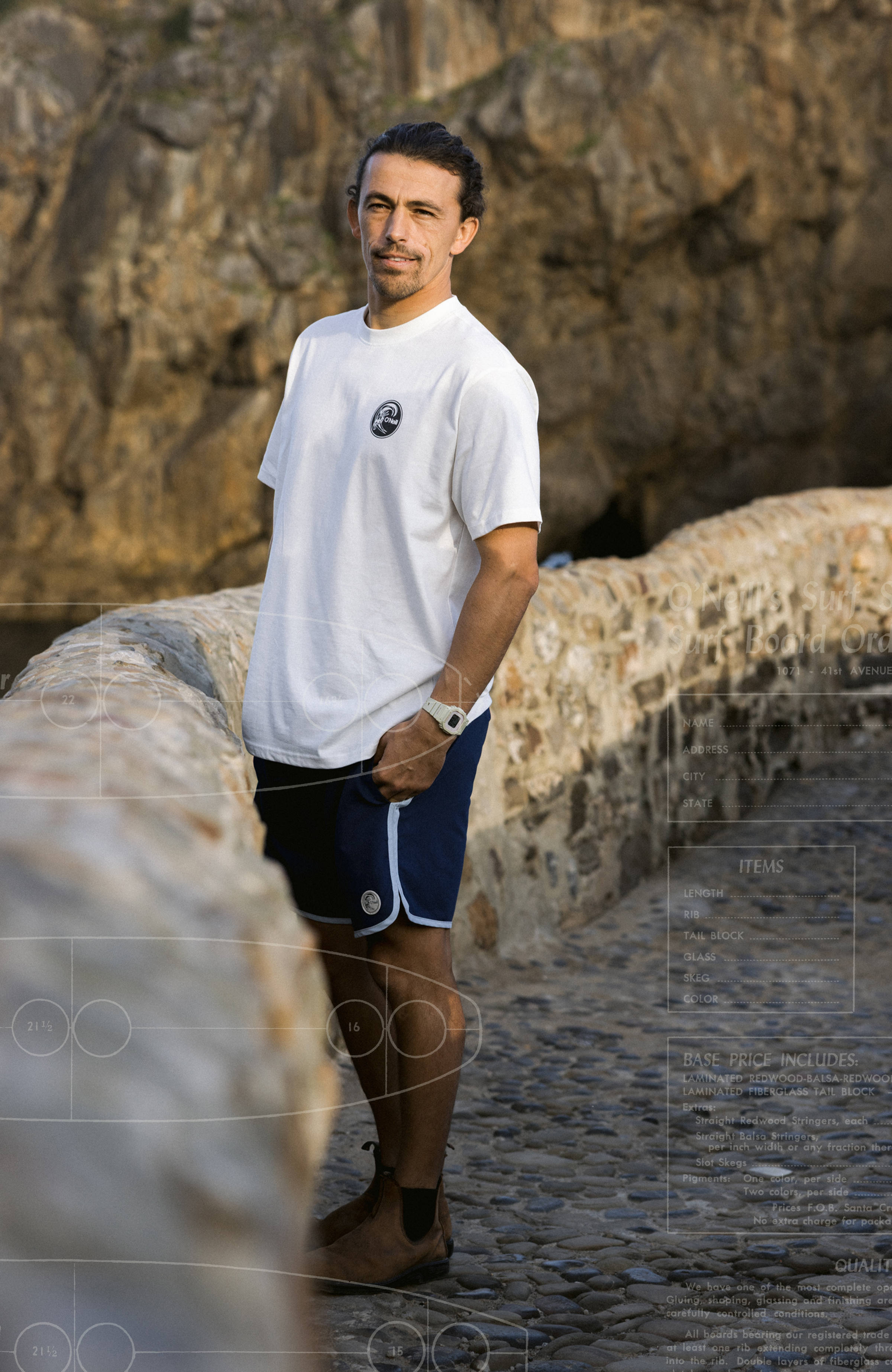 O'Riginals Surf Shop T-Shirt Men - Snow White