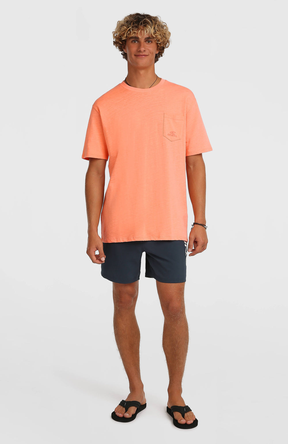 O'Neill Slub Chest Pocket T-Shirt Men - Funky Peach