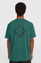 O'Neill Hybrid Polygiene Back-Print T-Shirt Men - Botanical Heat