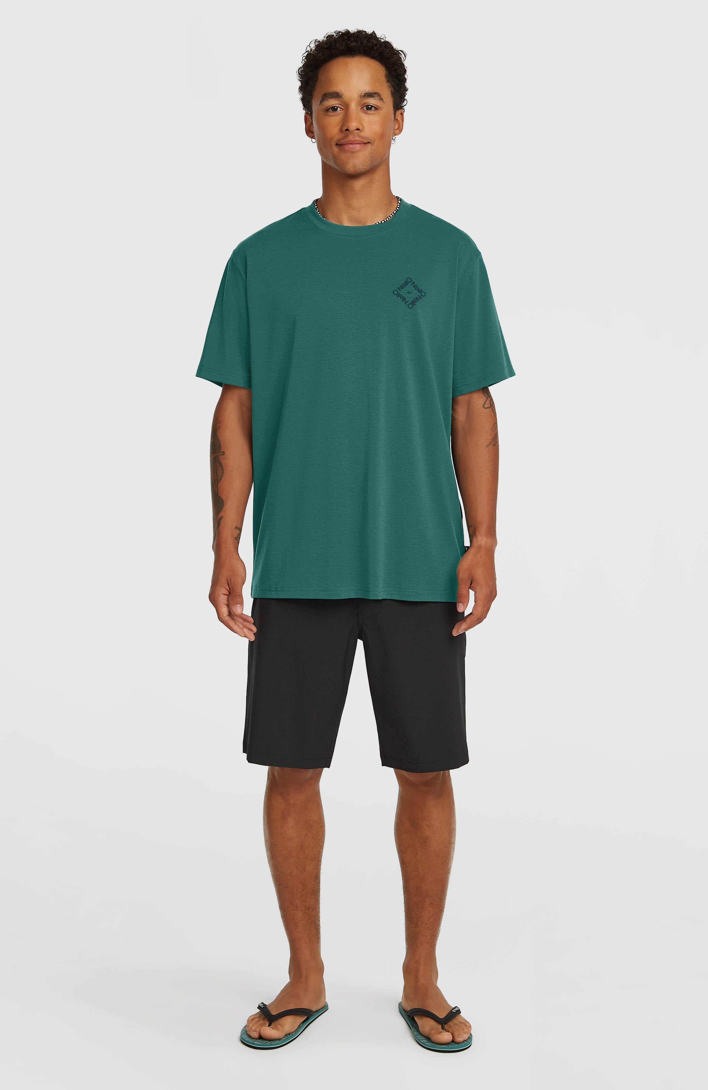O'Neill Hybrid Polygiene Back-Print T-Shirt Men - Botanical Heat