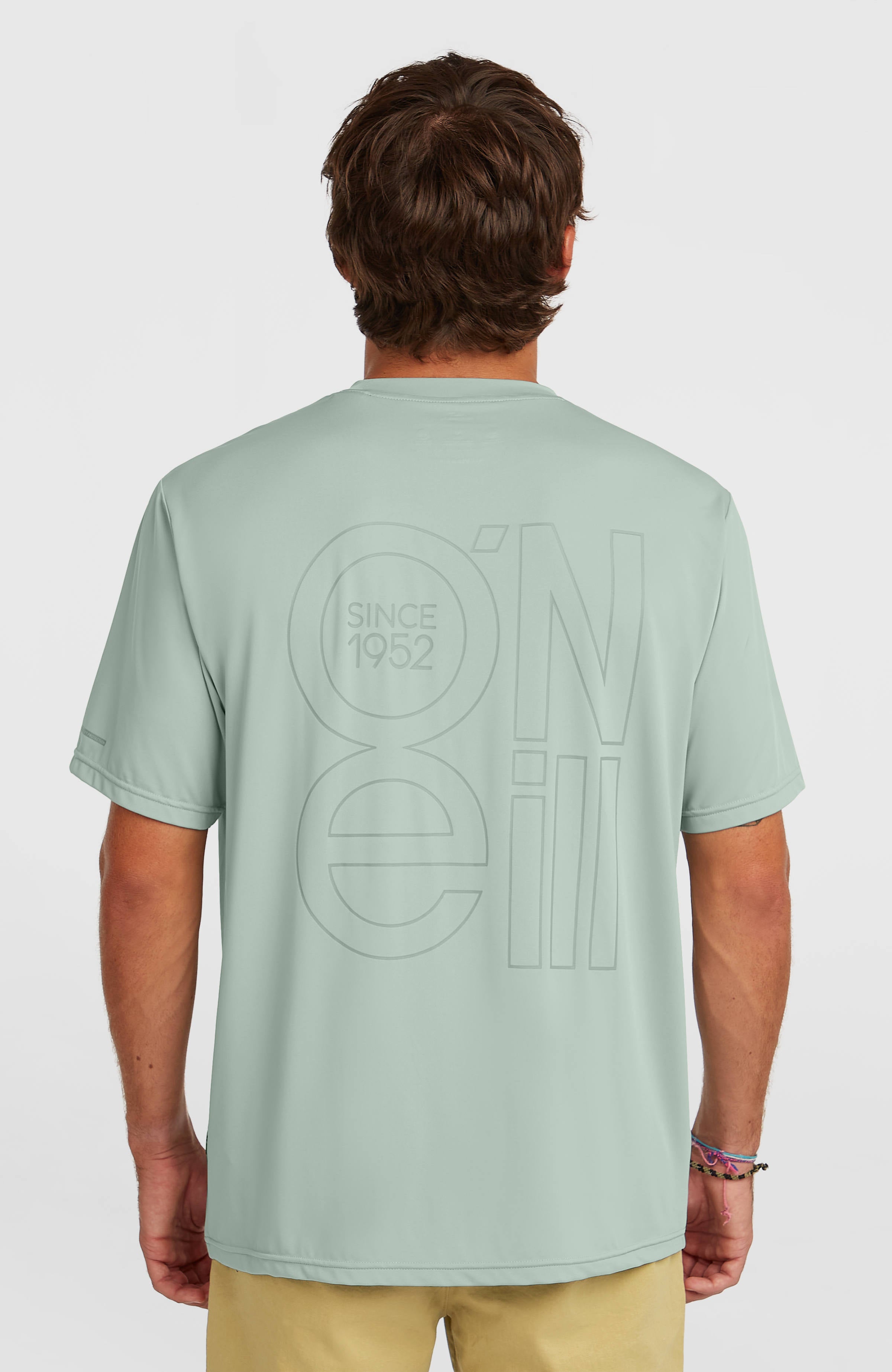 O'Neill Hybrid UPF 50+ Polygiene Back-Print T-Shirt Men - Marble Arch