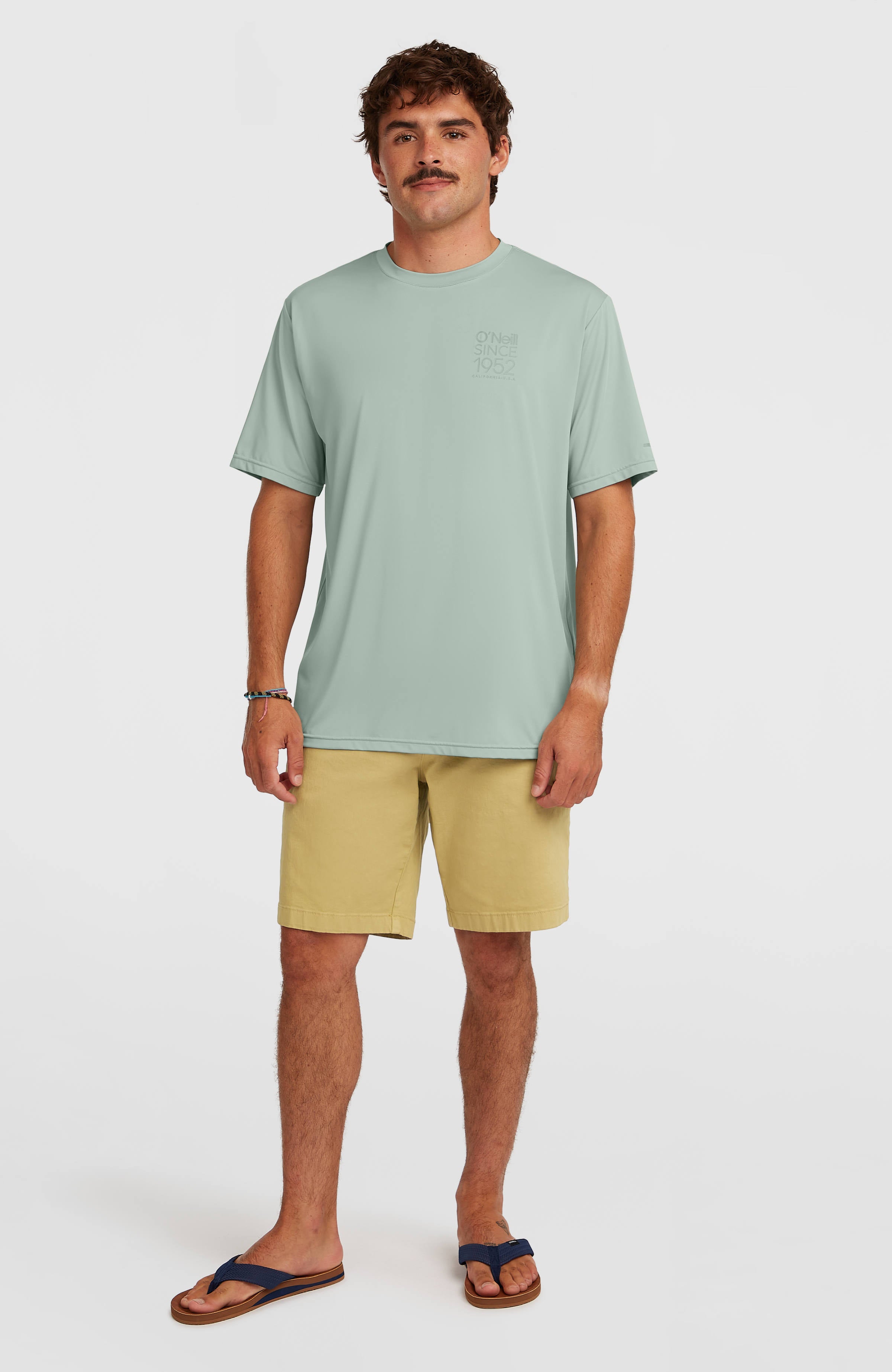 O'Neill Hybrid UPF 50+ Polygiene Back-Print T-Shirt Men - Marble Arch