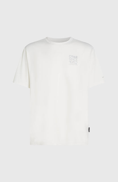 O'Neill Hybrid UPF 50+ Polygiene Back-Print T-Shirt Men - Snow White
