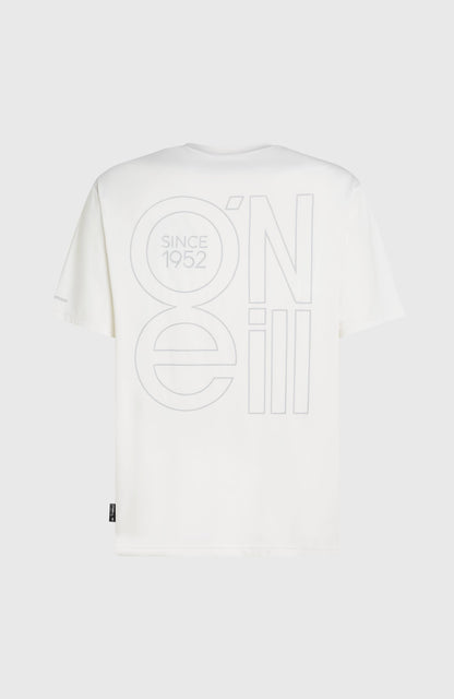 O'Neill Hybrid UPF 50+ Polygiene Back-Print T-Shirt Men - Snow White
