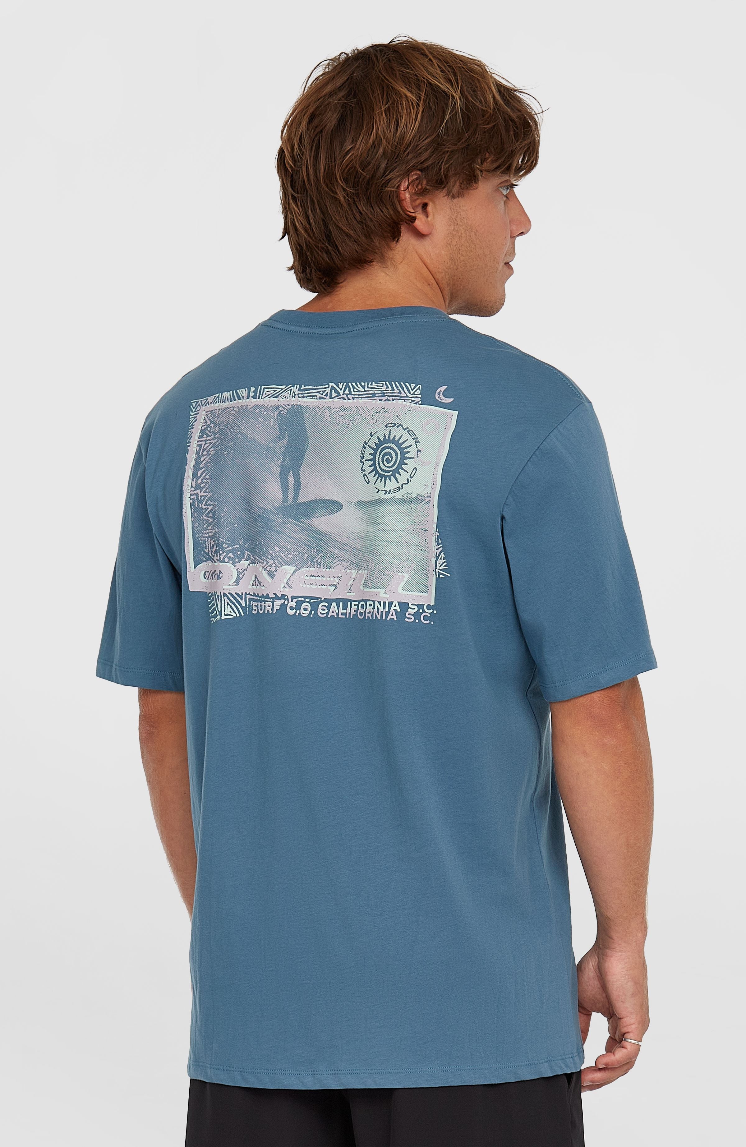 Photo Print T-Shirt Men - Copen Blue