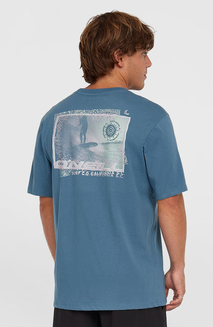 Photo Print T-Shirt Men - Copen Blue