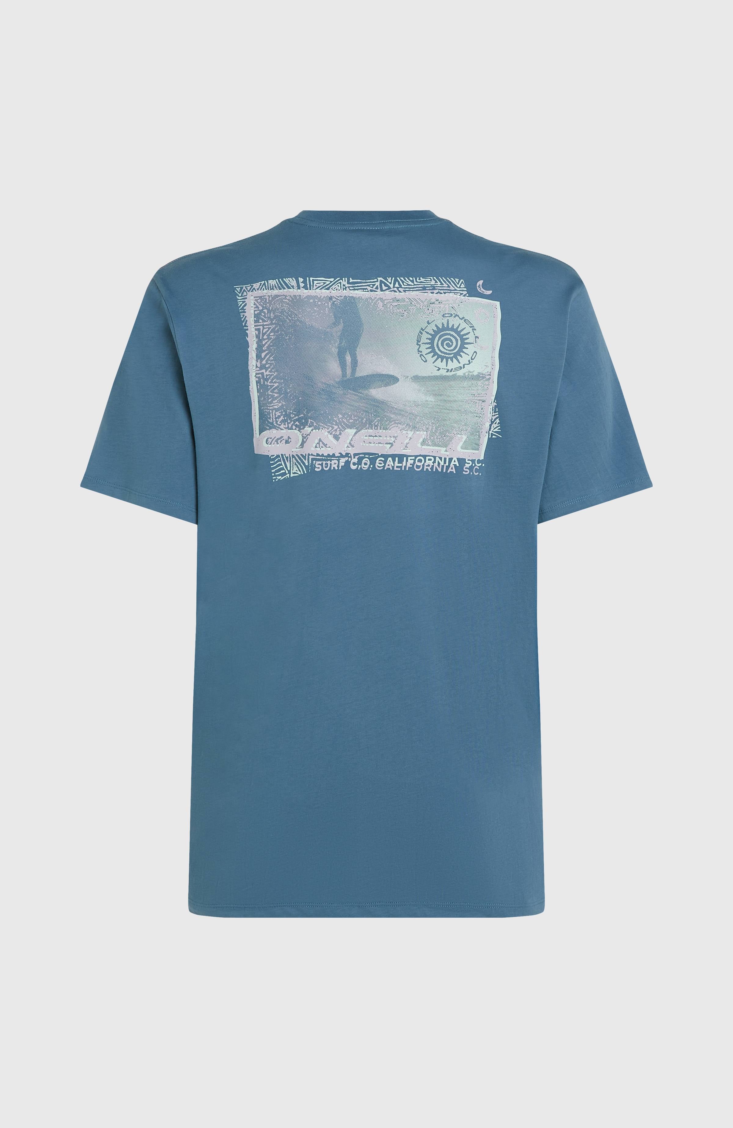 Photo Print T-Shirt Men - Copen Blue
