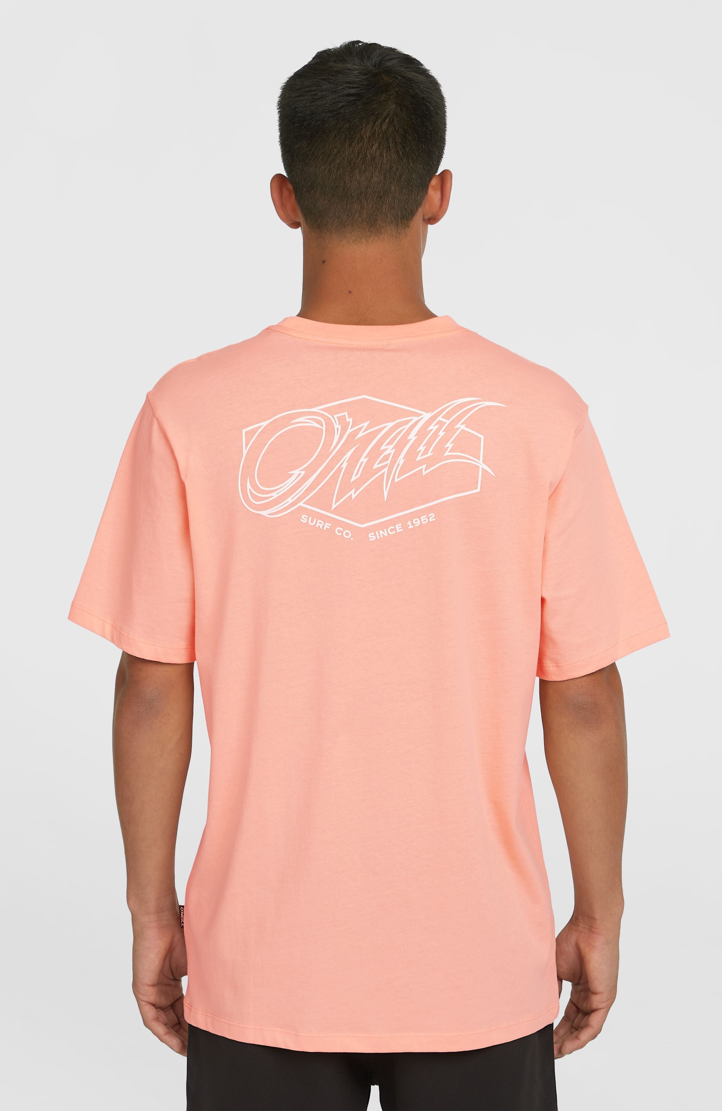 Box Logo T-Shirt Men - Coral Pop