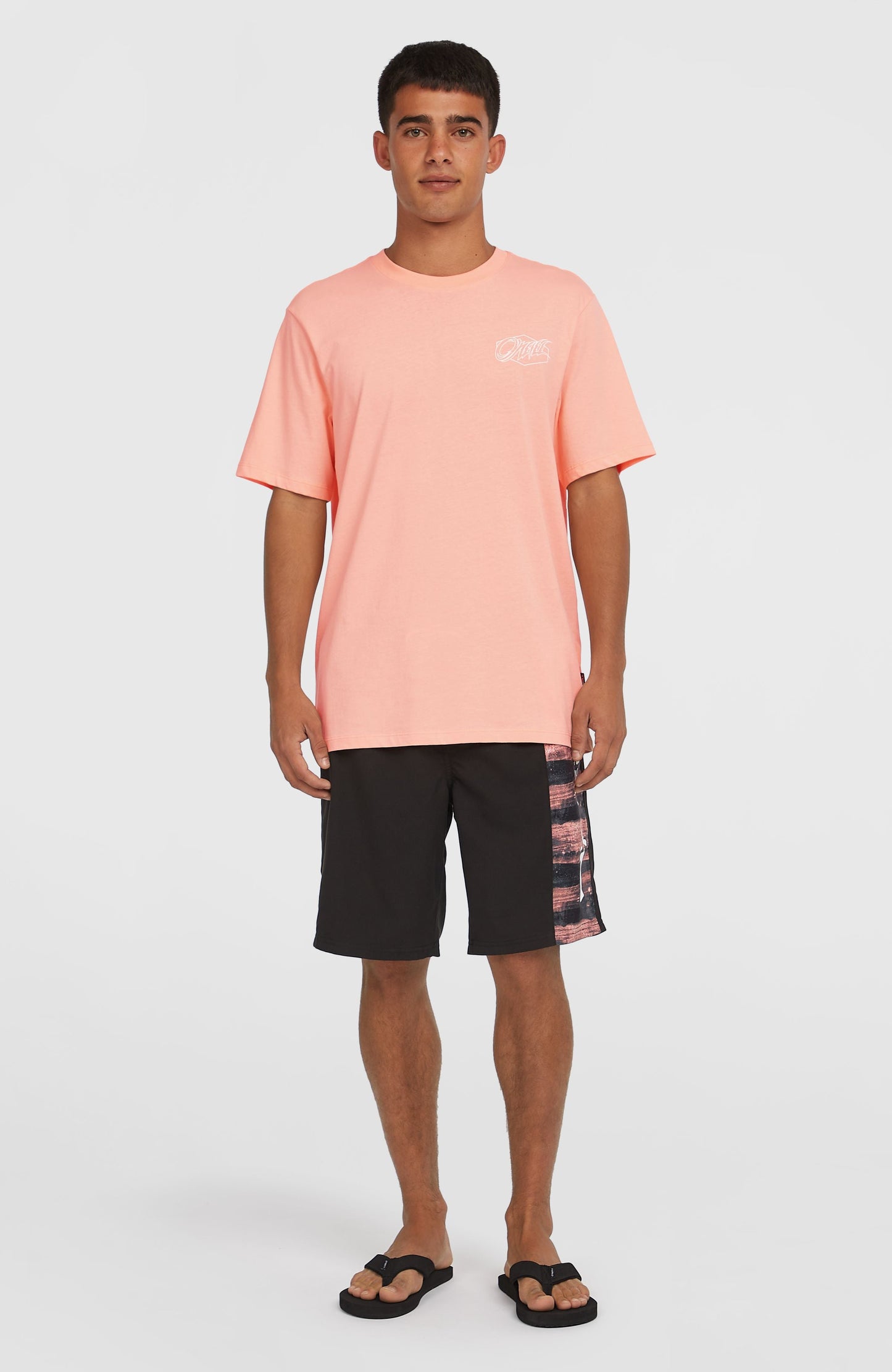 Box Logo T-Shirt Men - Coral Pop