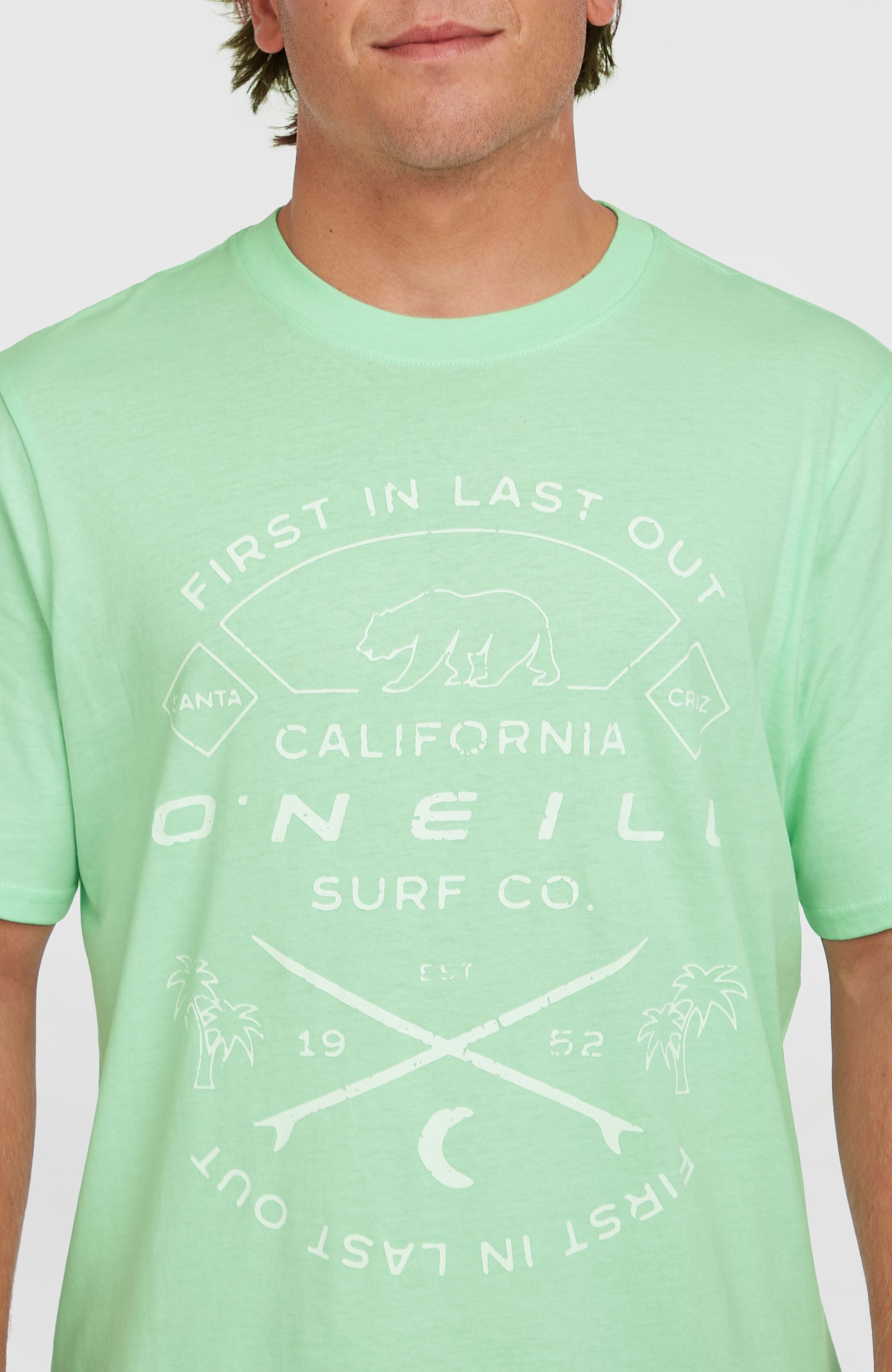 Jack O'Neill Muir T-Shirt Men - Mildrew Mint