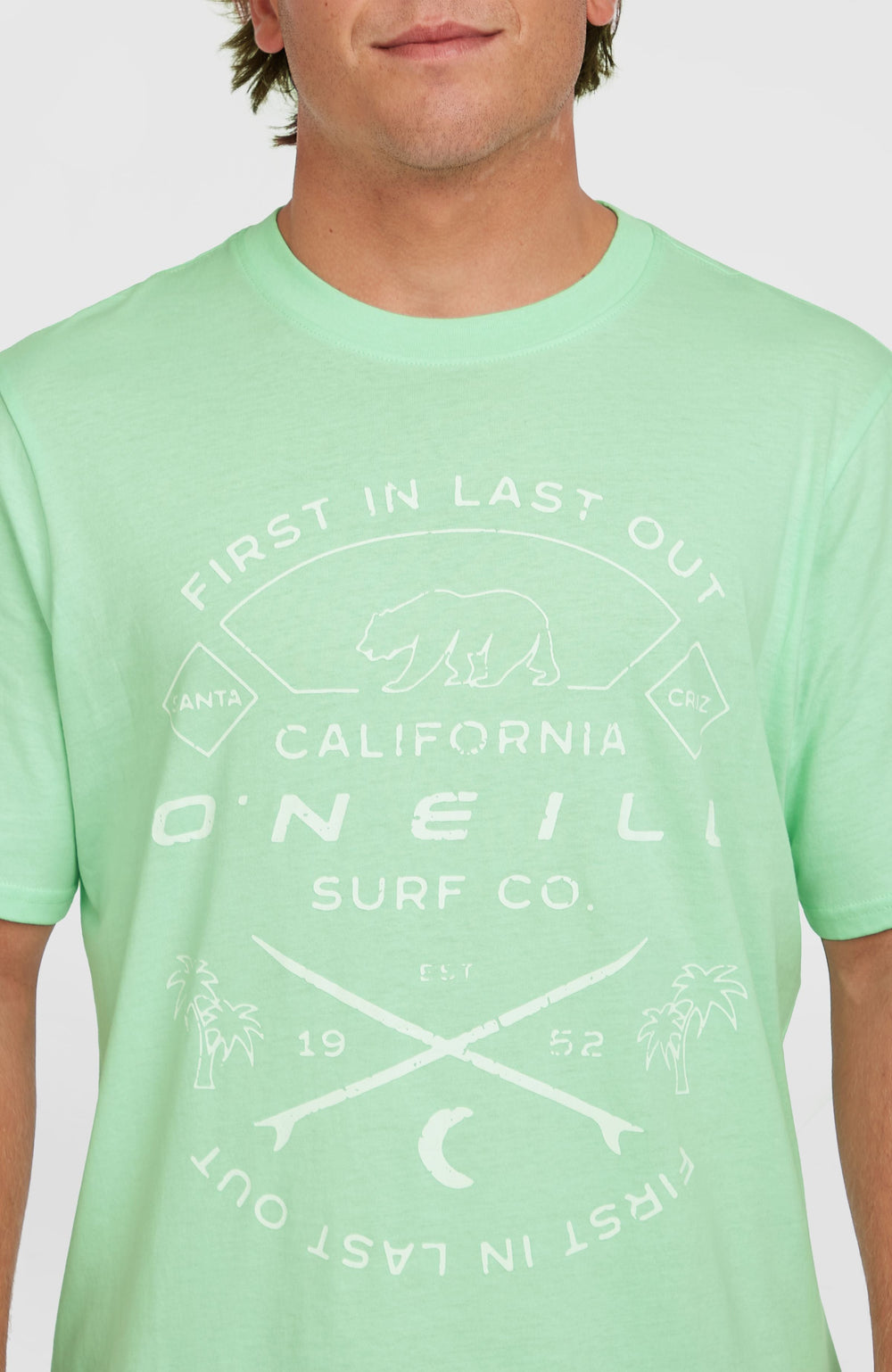 Jack O'Neill Muir T-Shirt Men - Mildrew Mint