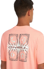 Retro Graphic T-Shirt Men - Coral Pop