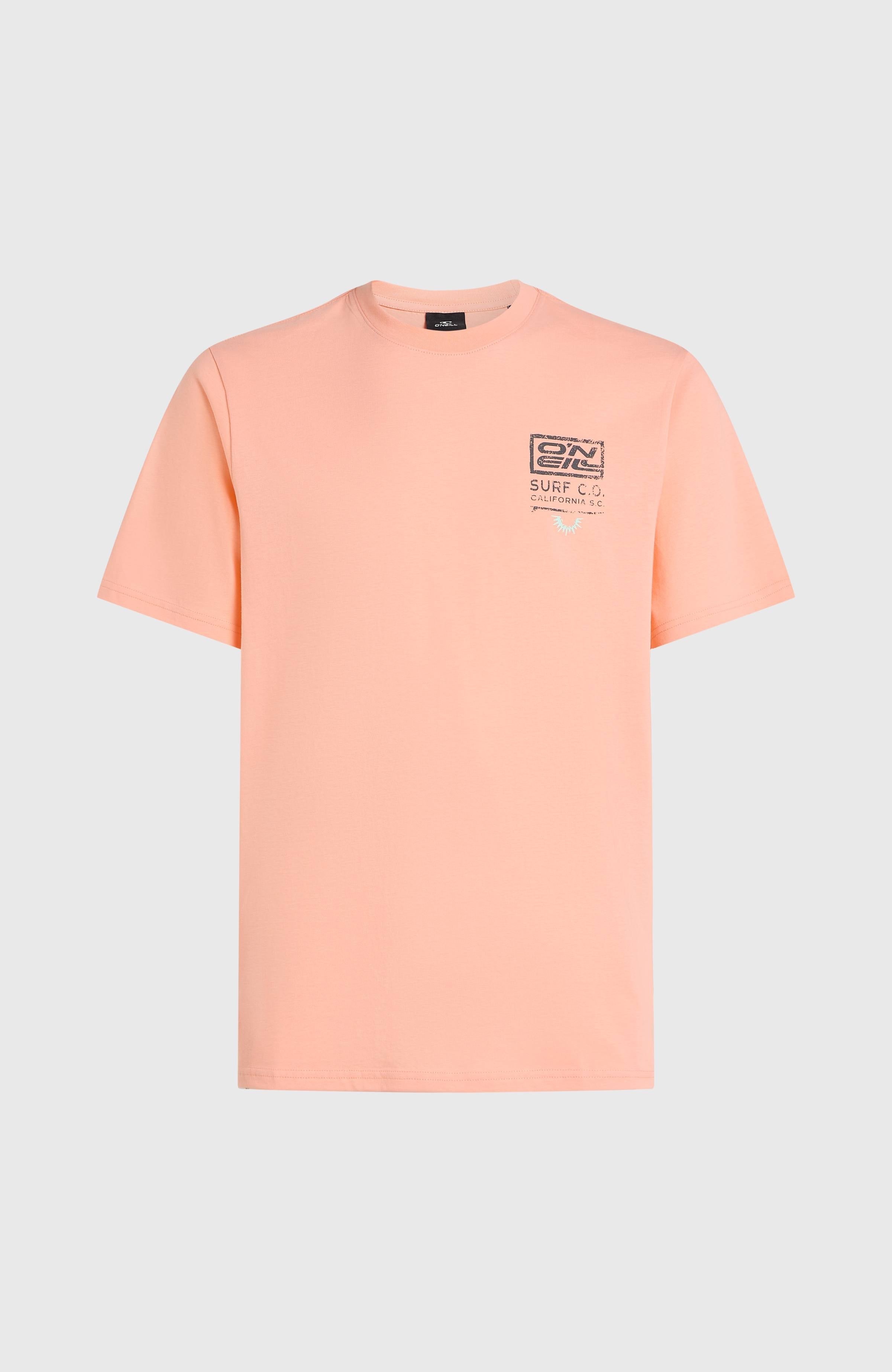 Retro Graphic T-Shirt Men - Coral Pop