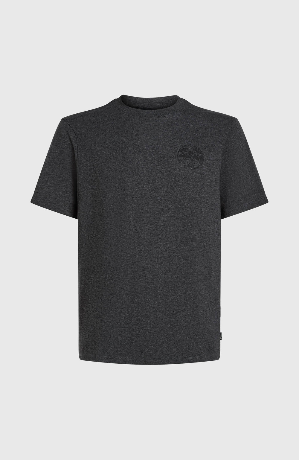 Back Print T-Shirt Men - Black Out Melange