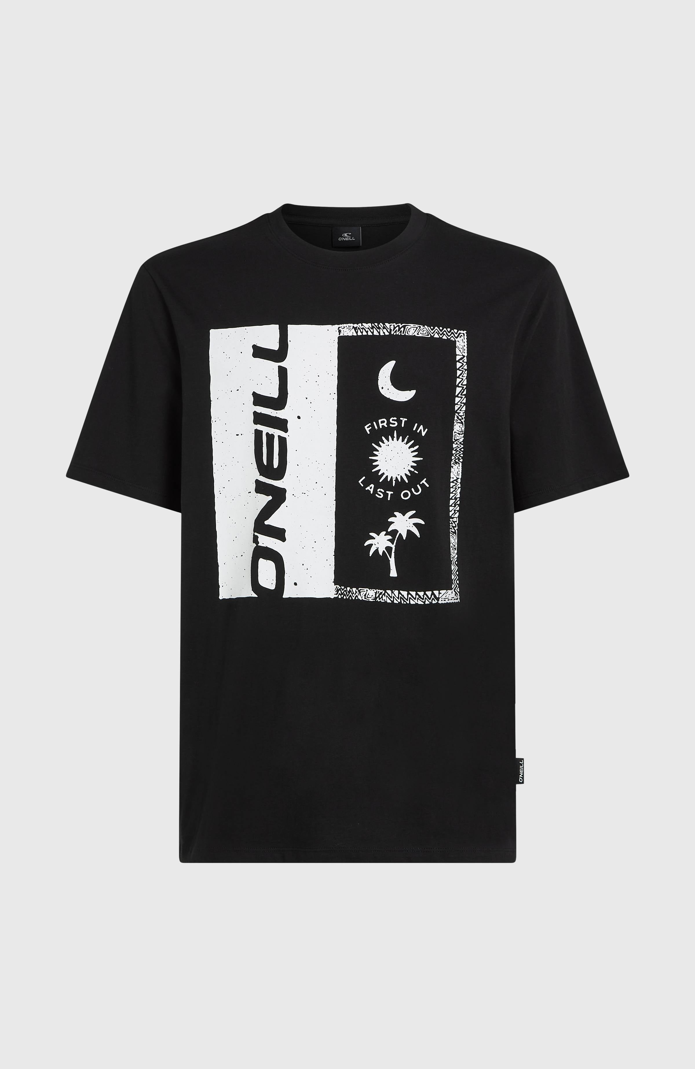 Front Print T-Shirt Men - Black Out