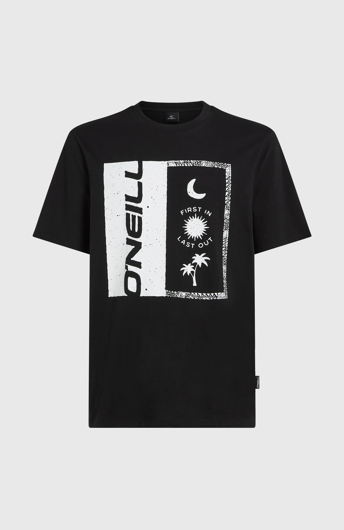Front Print T-Shirt Men - Black Out