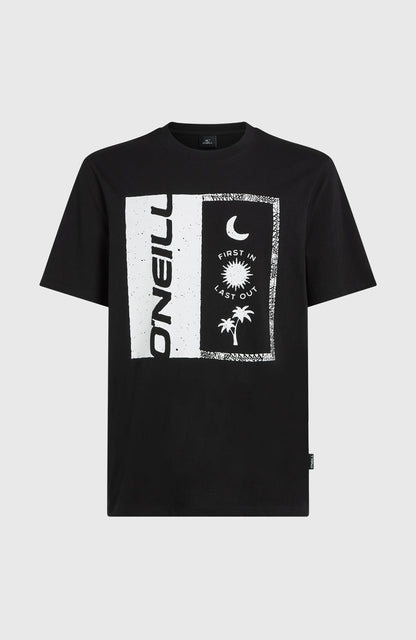 Front Print T-Shirt Men - Black Out