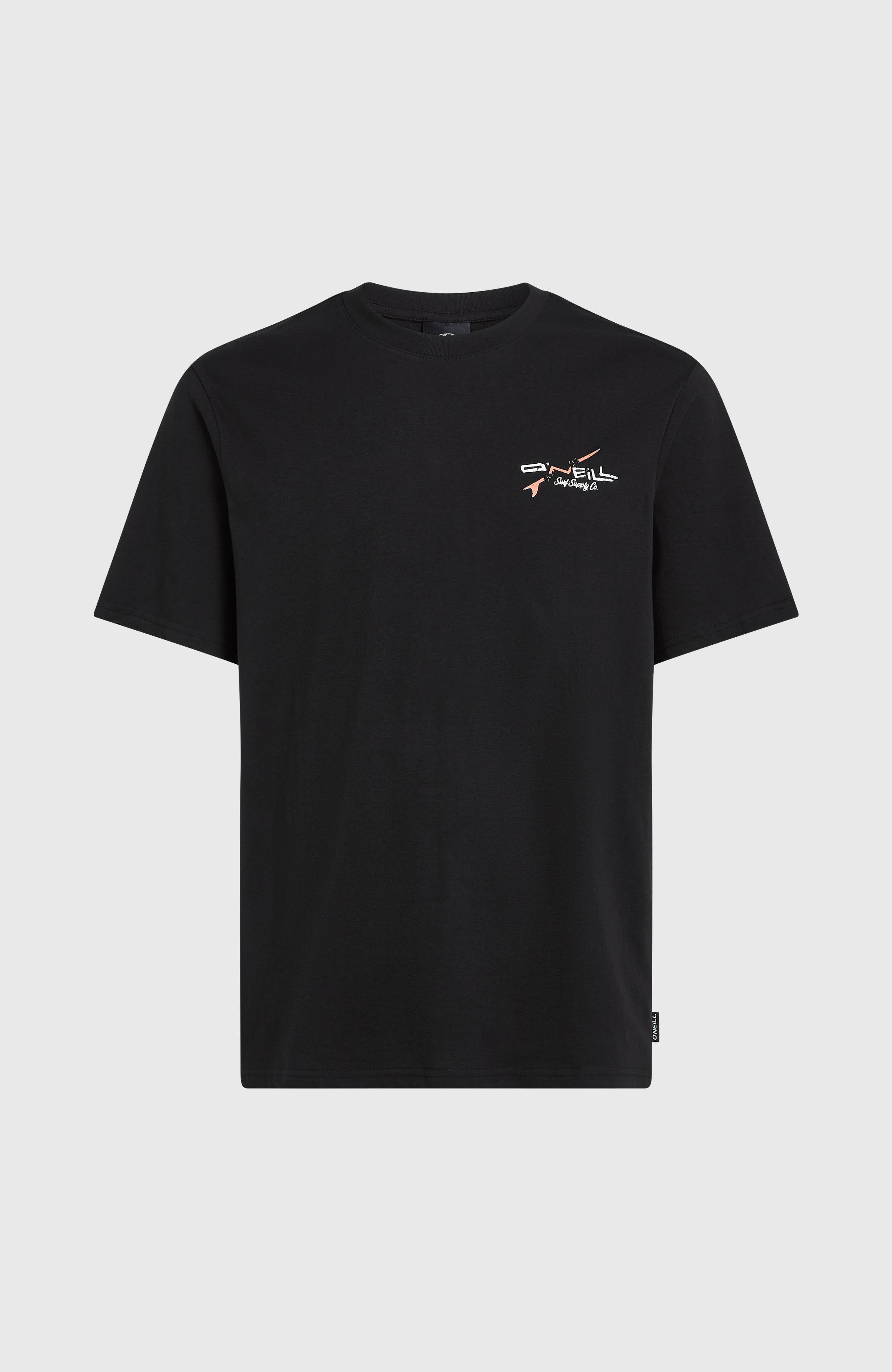 Retro Back Print T-Shirt Men - Black Out