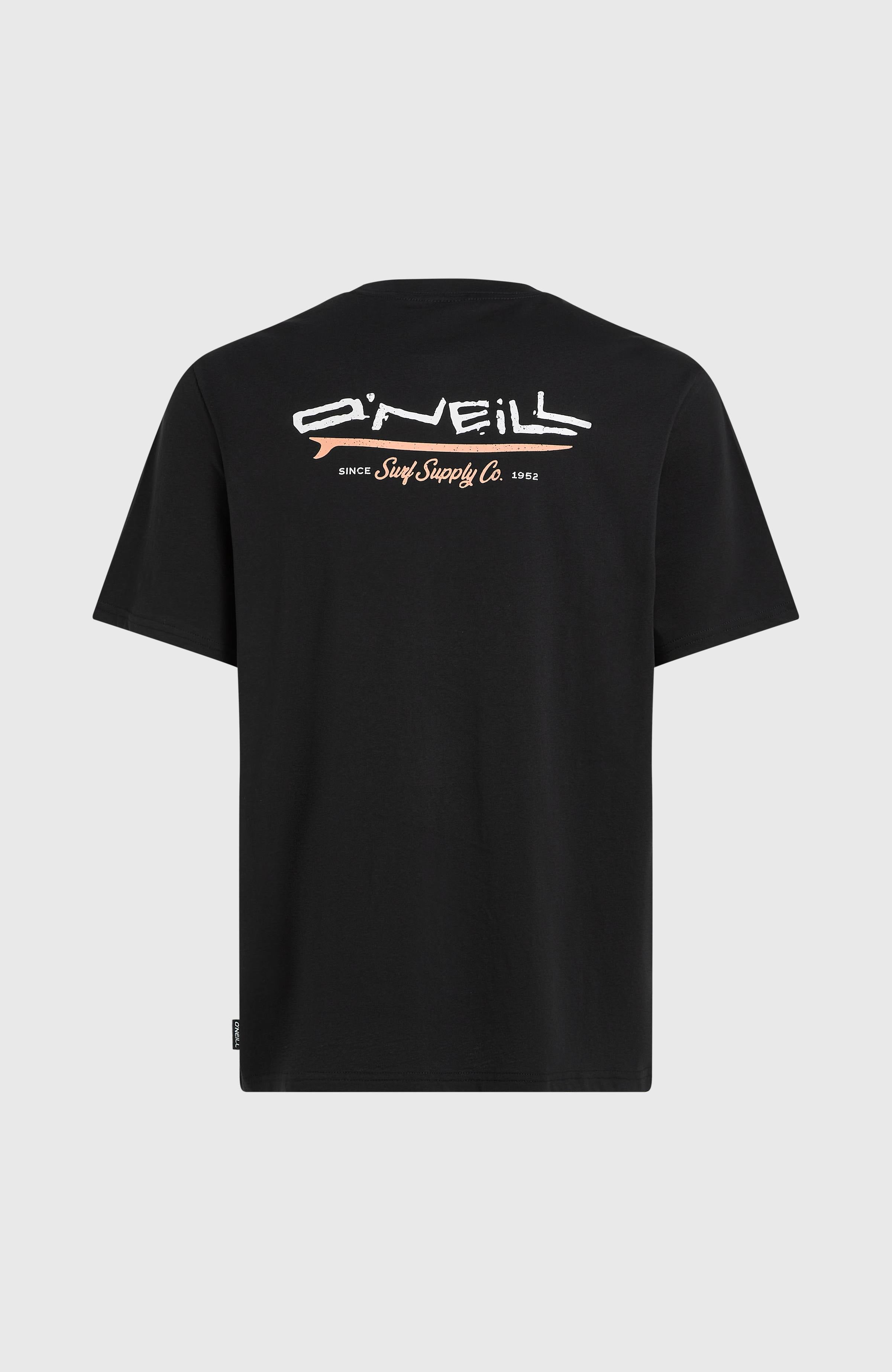 Retro Back Print T-Shirt Men - Black Out