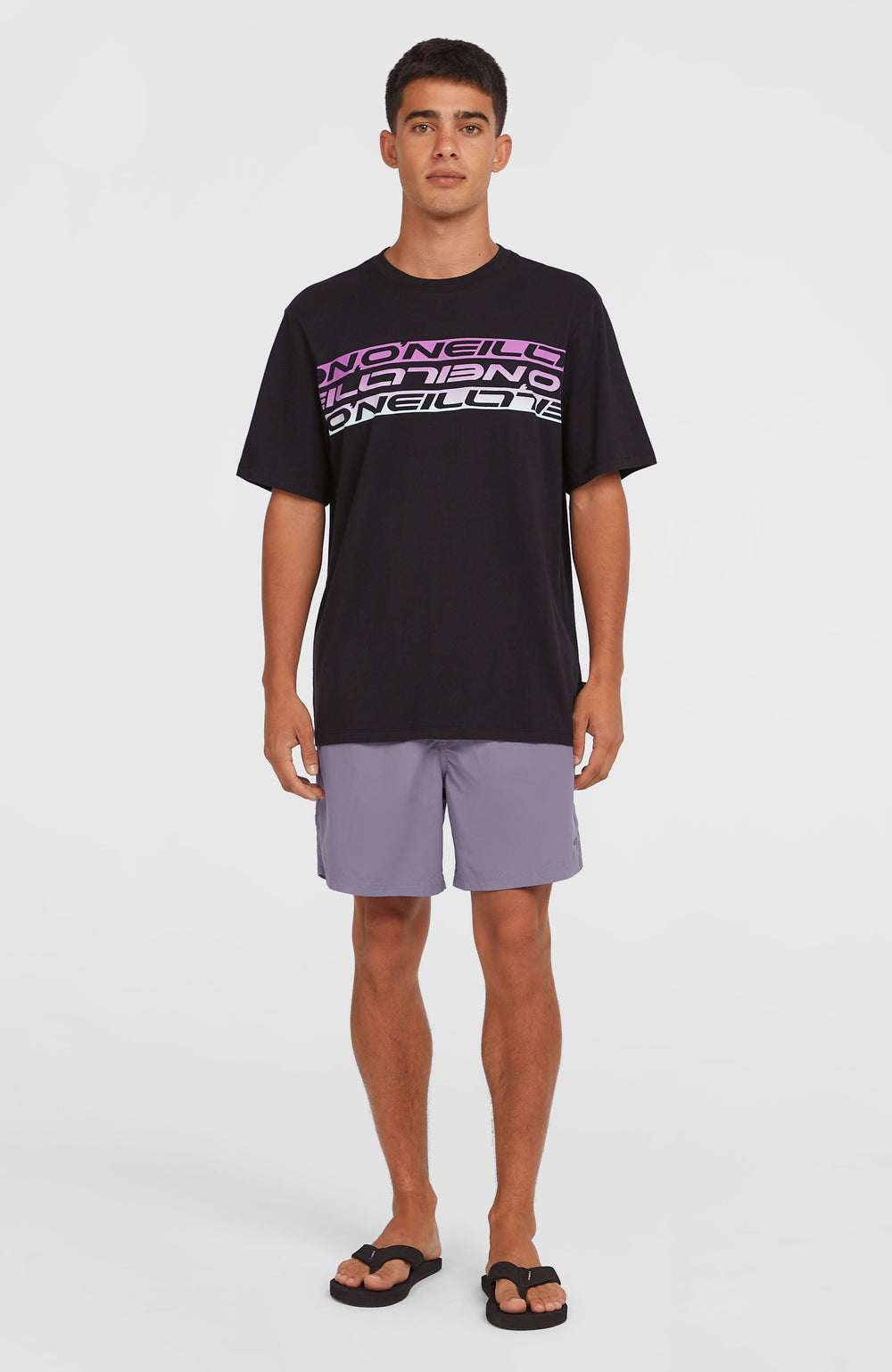 Stripe T-Shirt Men - Black Out