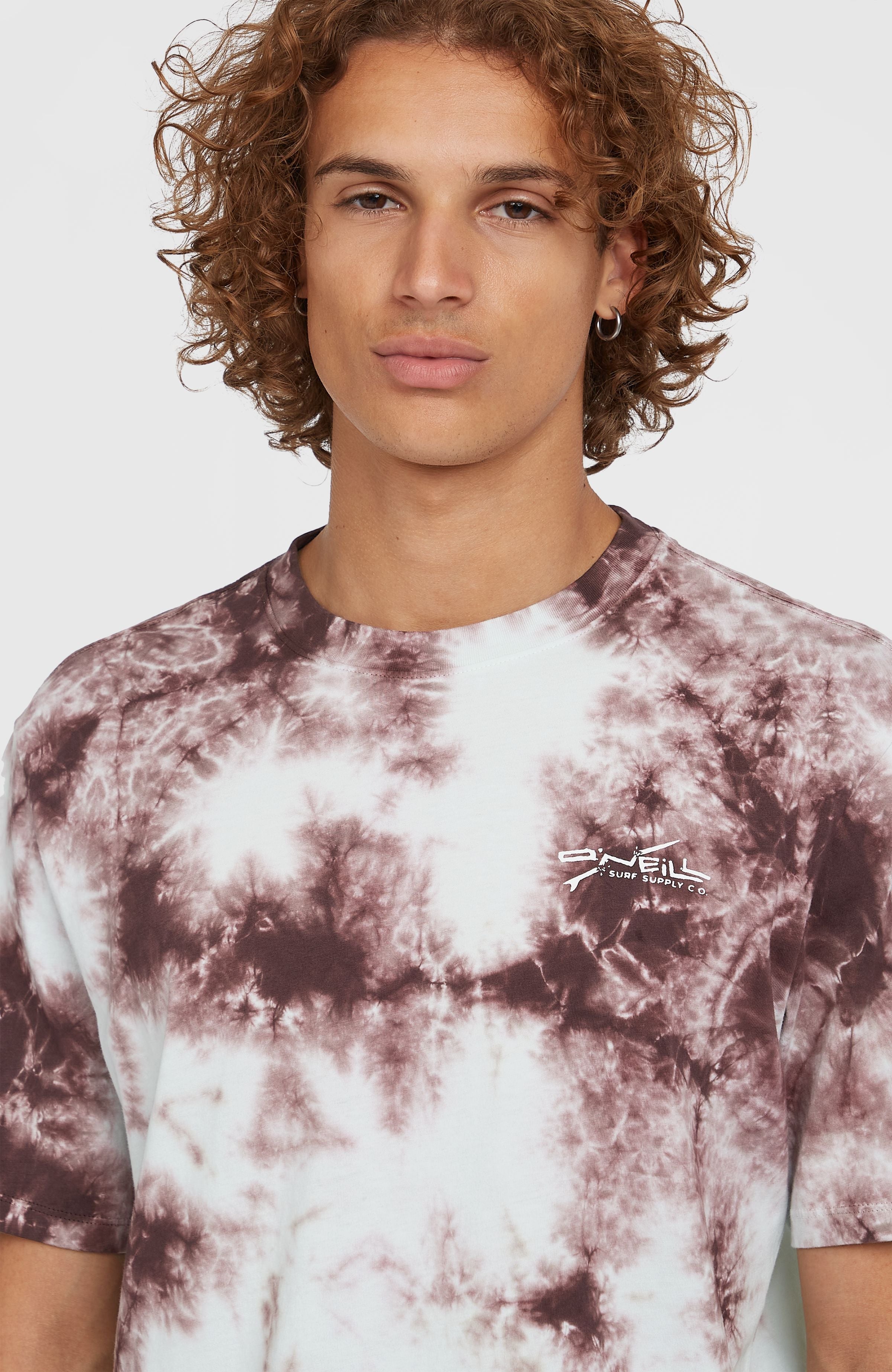 Tie Dye Graphic T-Shirt Men - Purple Tie Dye Print