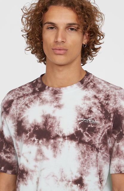 Tie Dye Graphic T-Shirt Men - Purple Tie Dye Print
