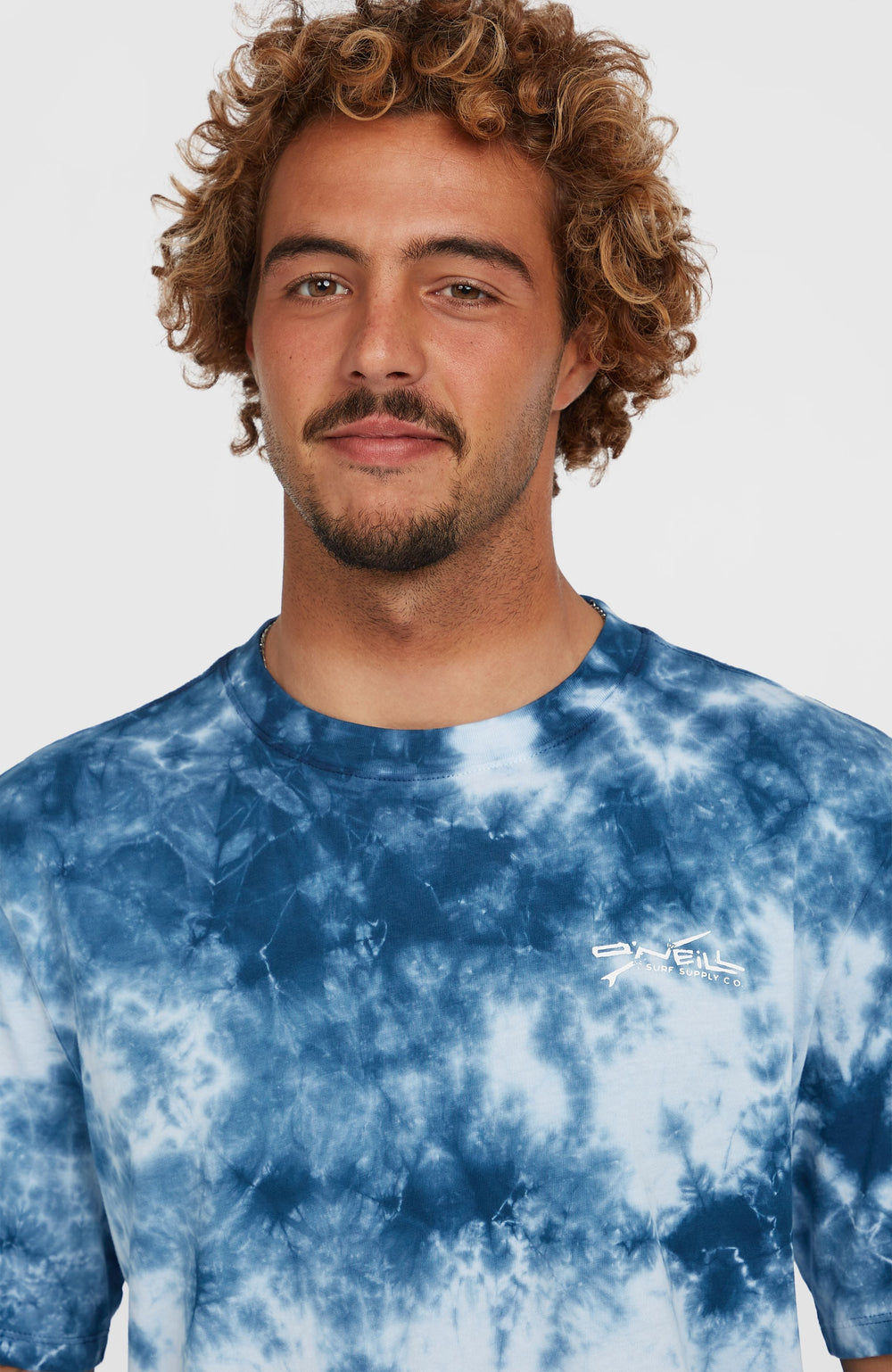 Tie Dye Graphic T-Shirt Men - Blue Tie Dye Print