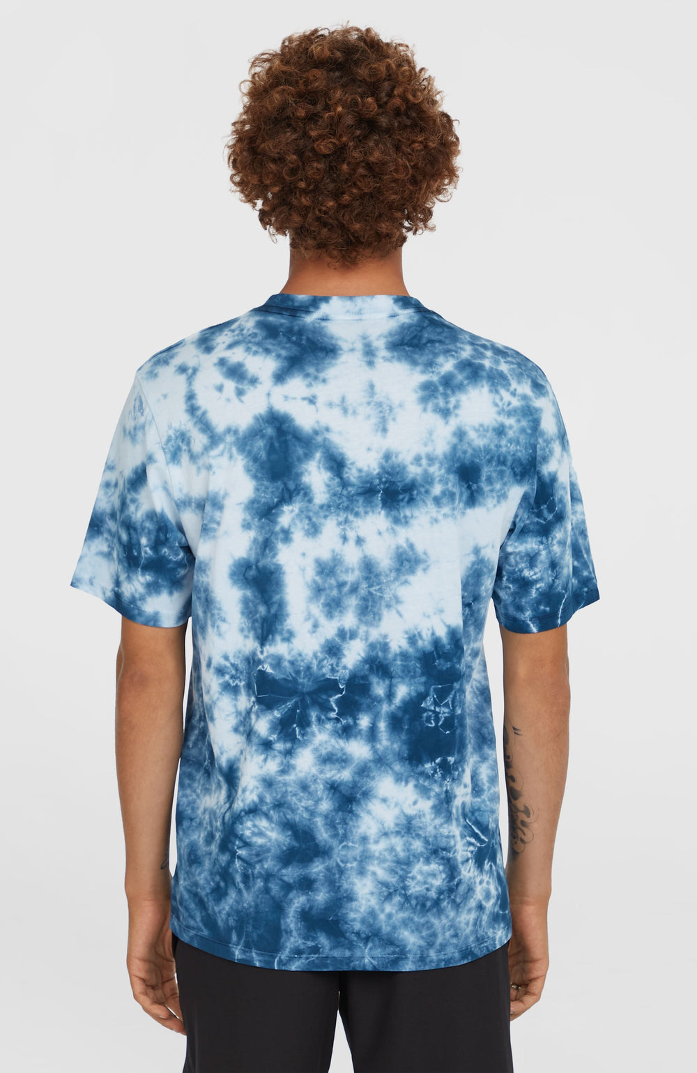 Tie Dye Graphic T-Shirt Men - Blue Tie Dye Print