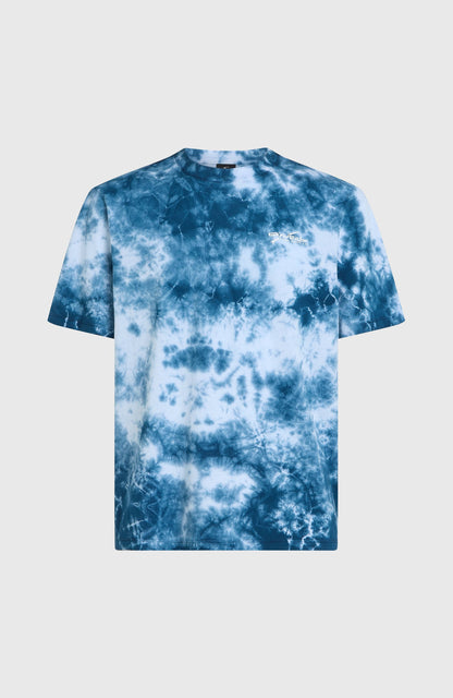 Tie Dye Graphic T-Shirt Men - Blue Tie Dye Print
